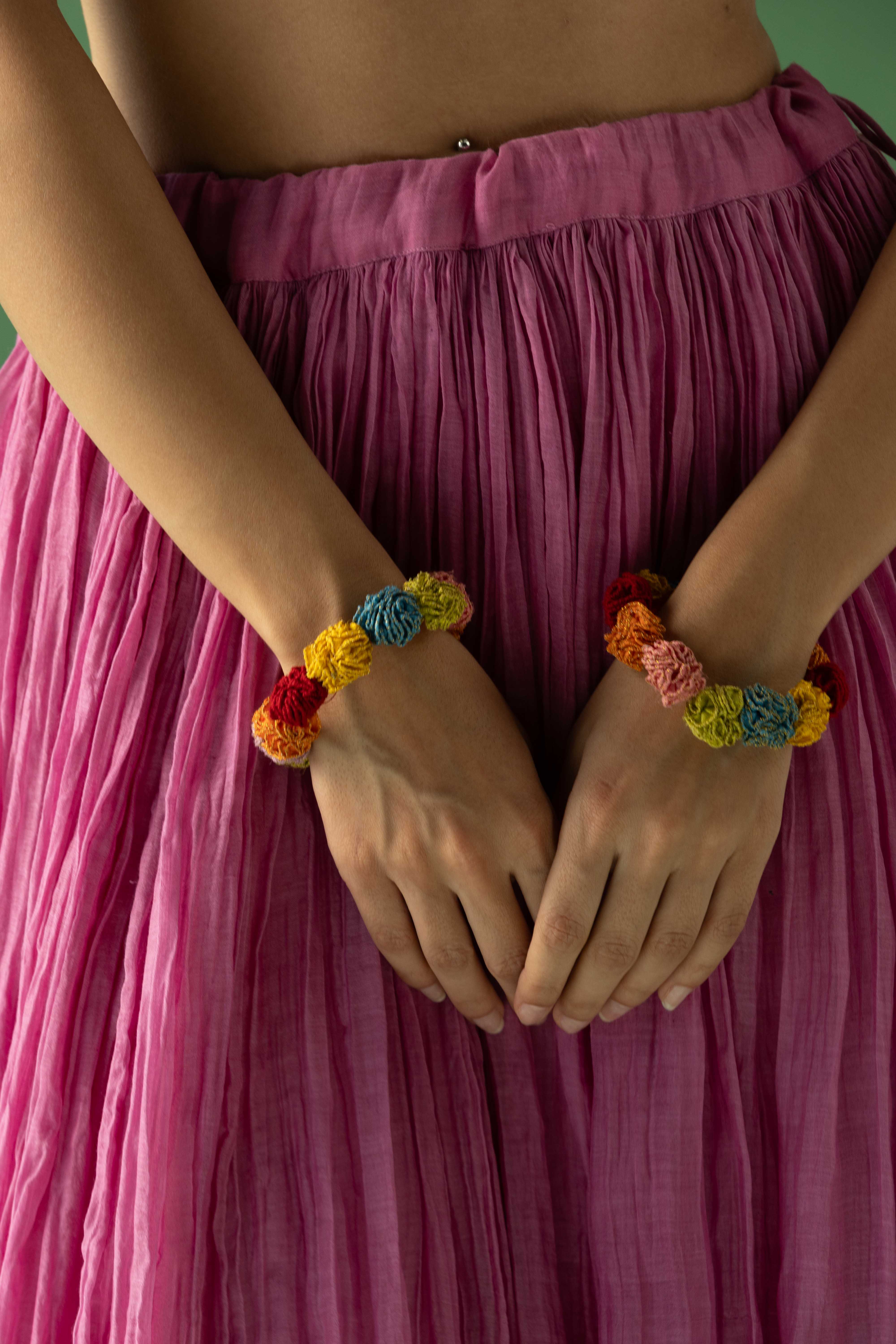 Rangeela Floral Bangle - Set of 2