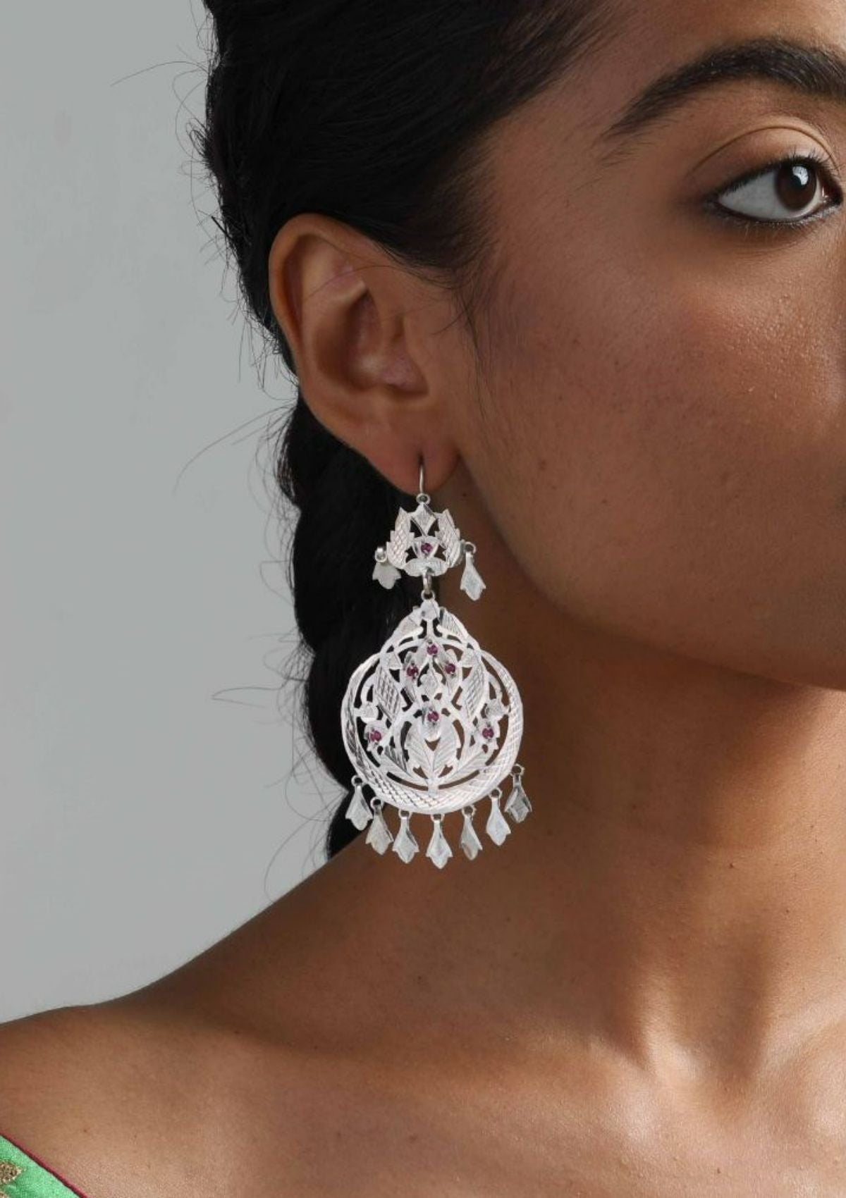 Aparna Silver Earrings