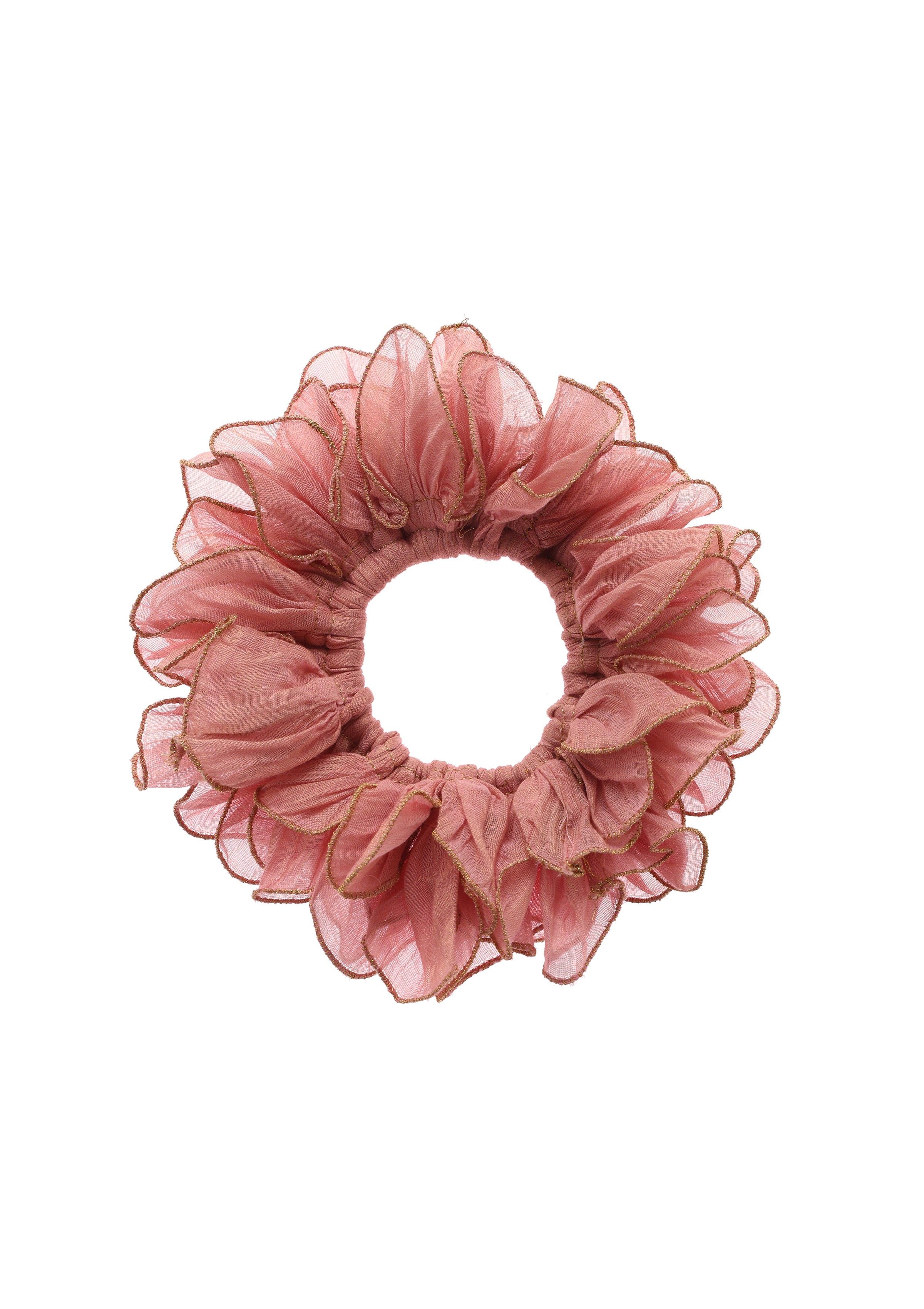 Lily Floral Scrunchie Rubber Band