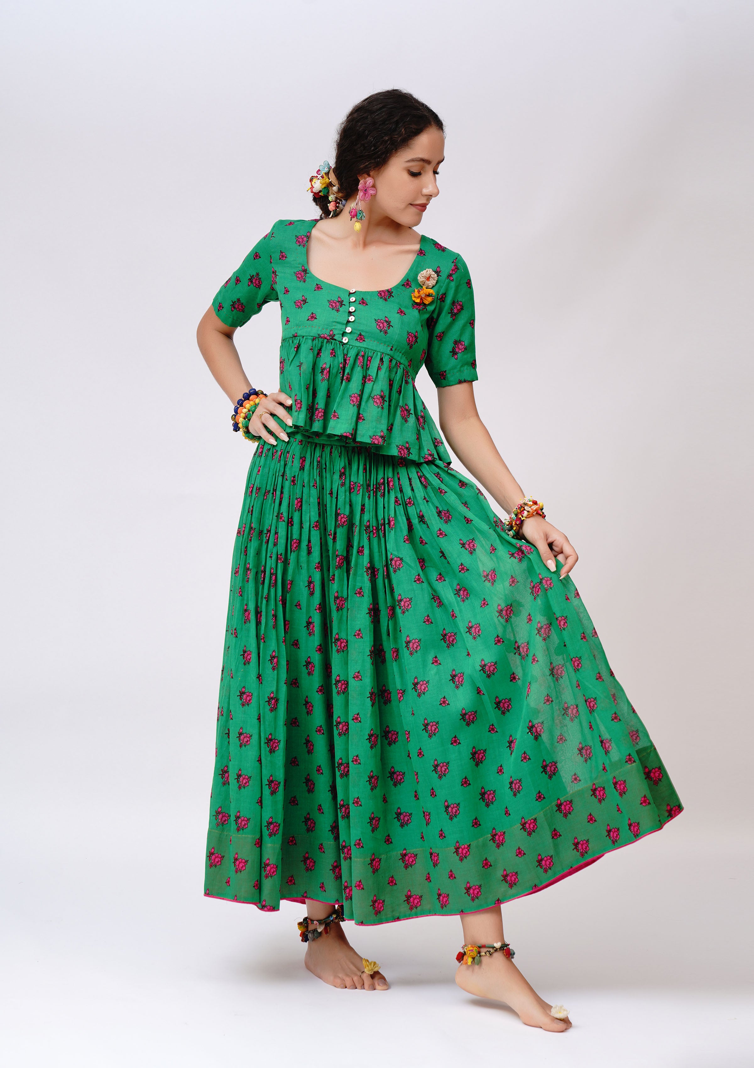 Gulri Ghagra & Choli Set