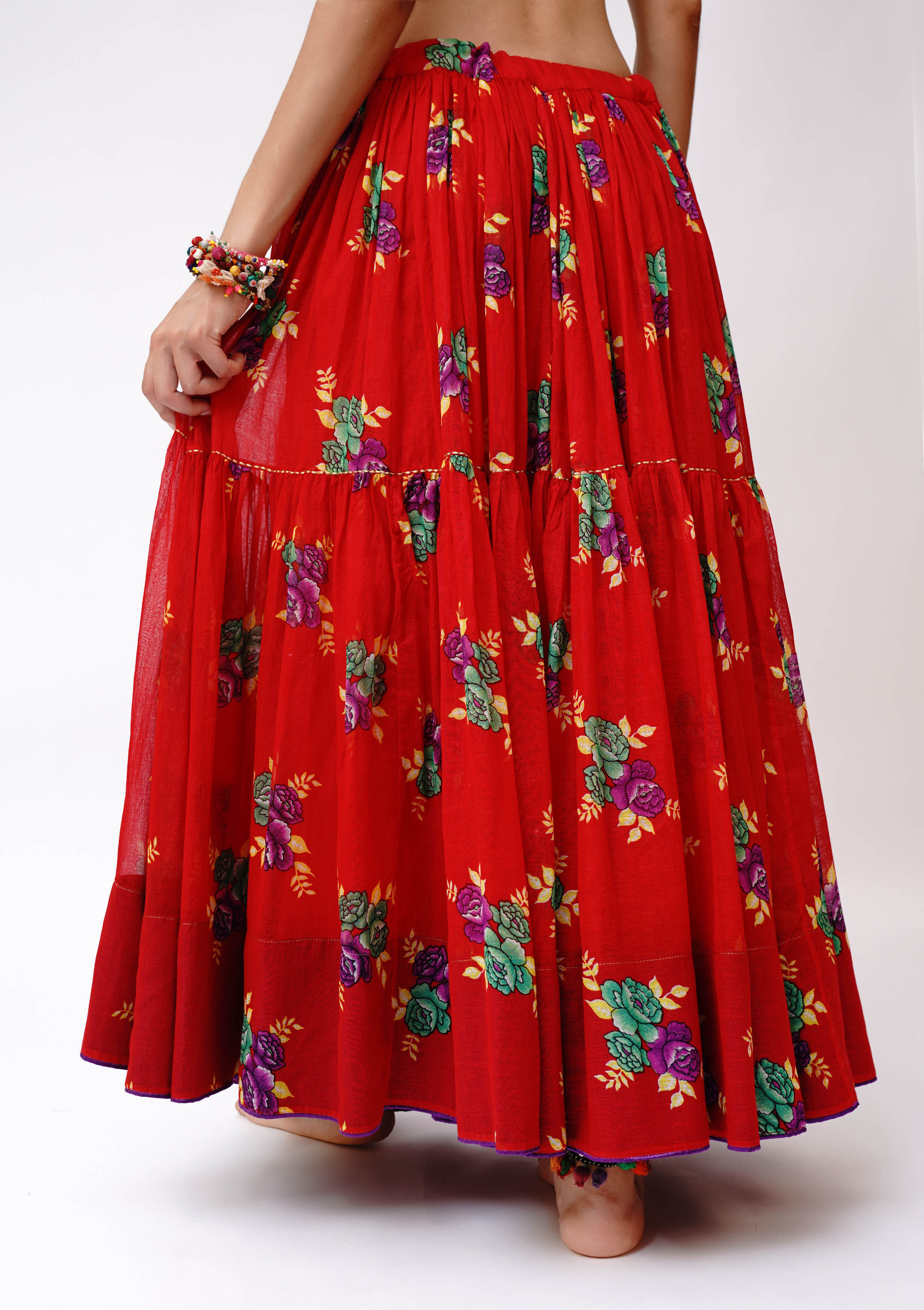 Navdini Chintz Ghagra