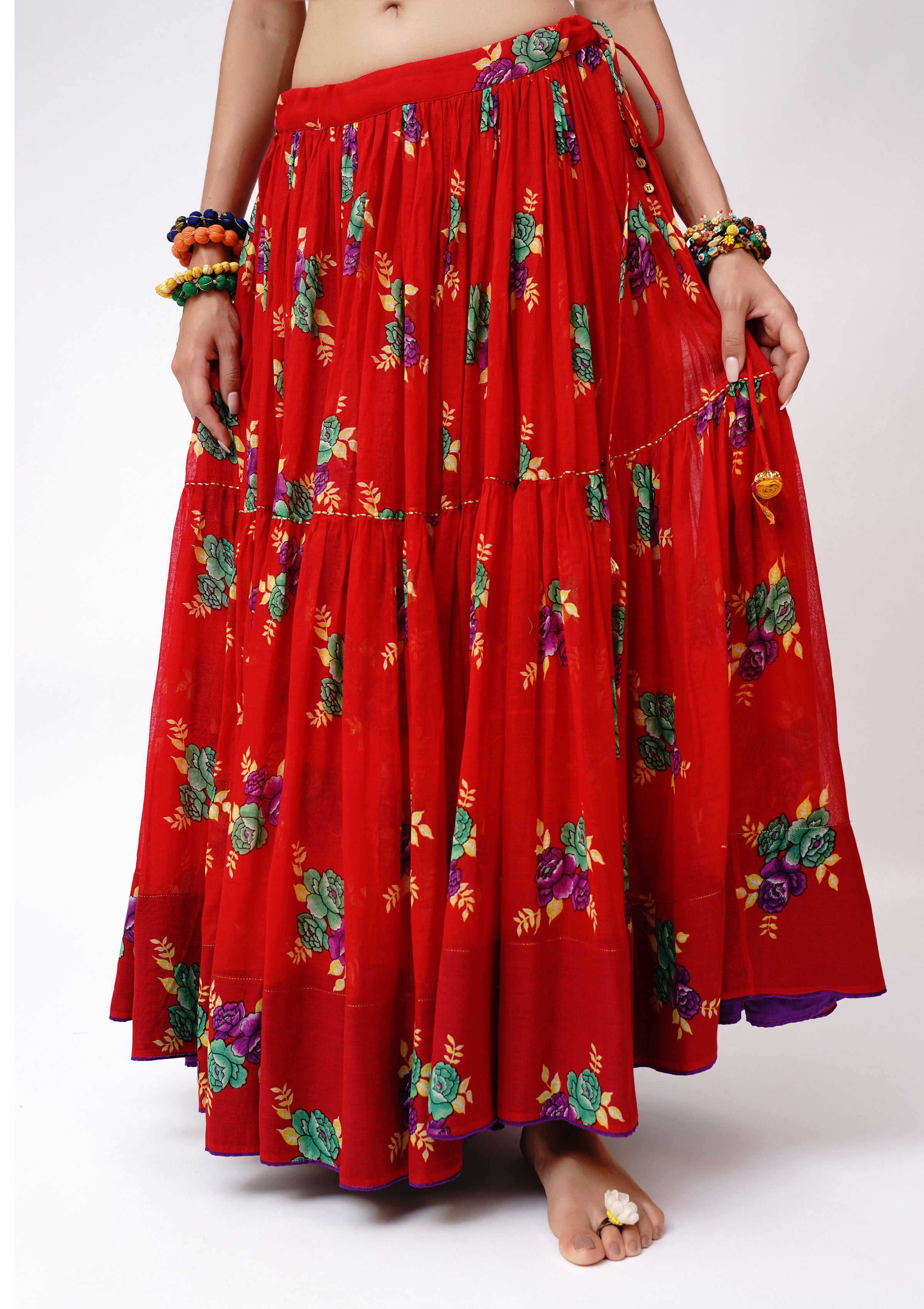 Navdini Chintz Ghagra