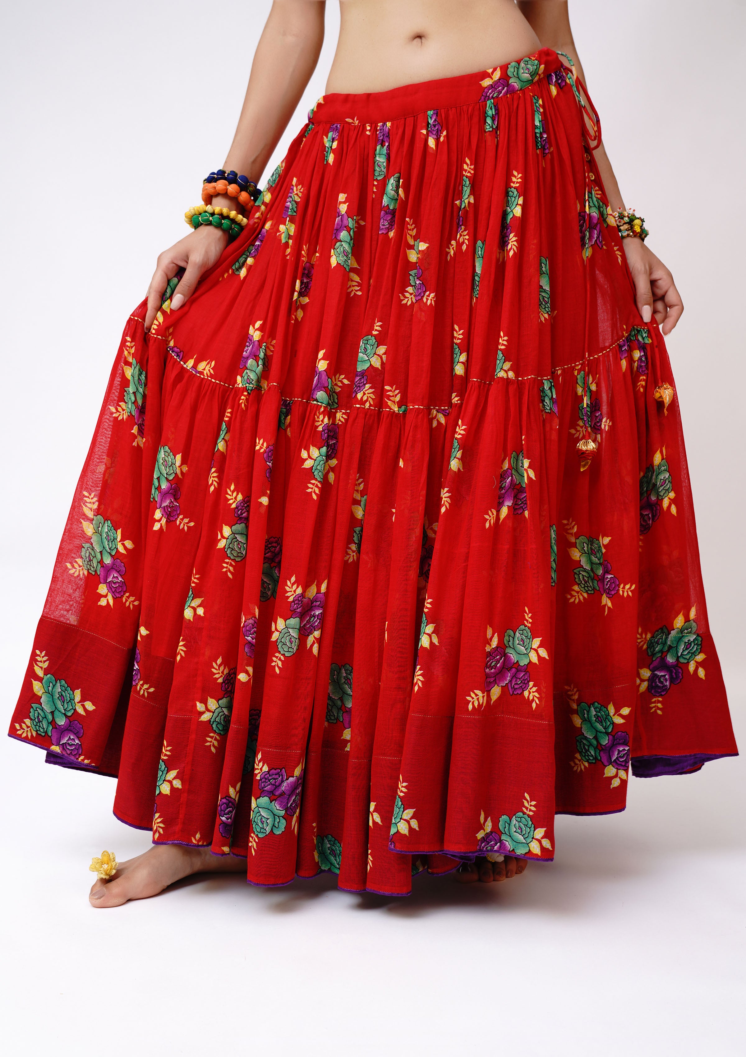 Navdini Chintz Ghagra