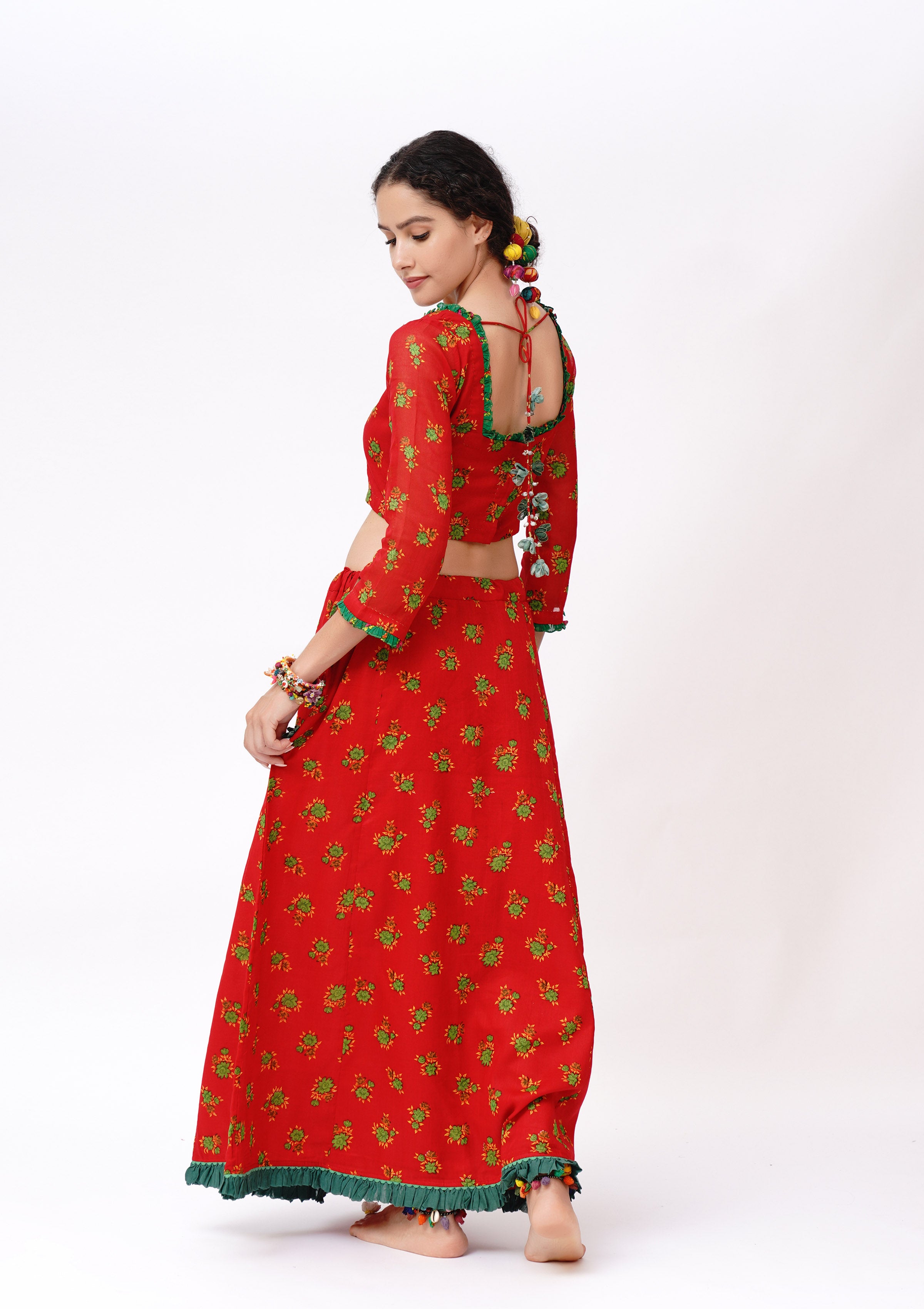 Panghatiya Blouse & Petticoat  Set