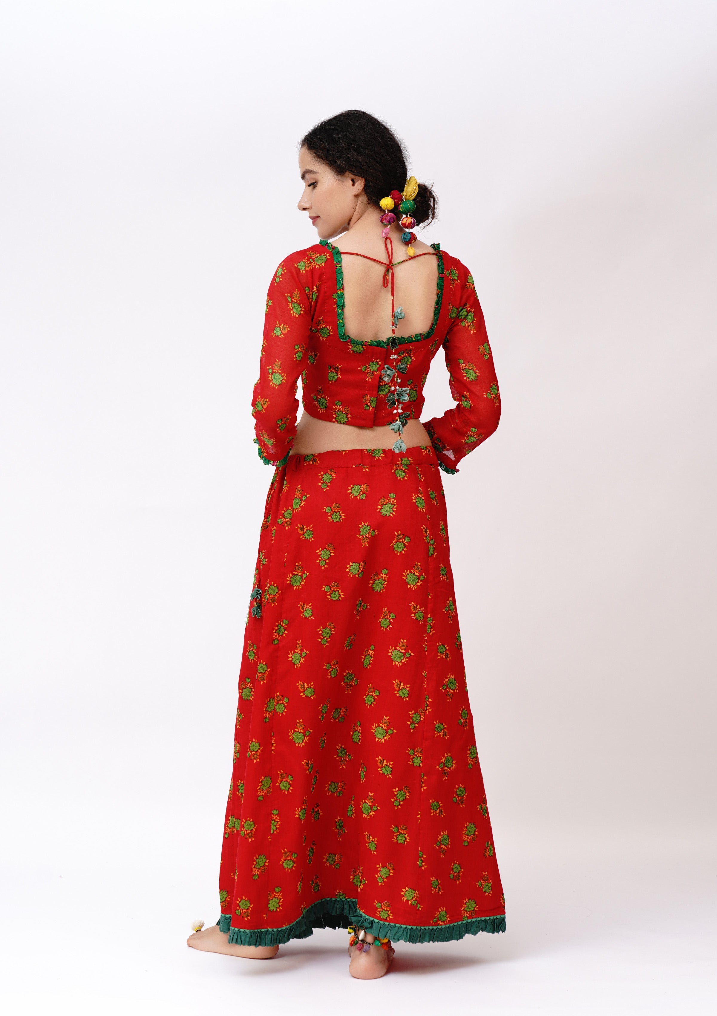 Panghatiya Blouse & Petticoat  Set