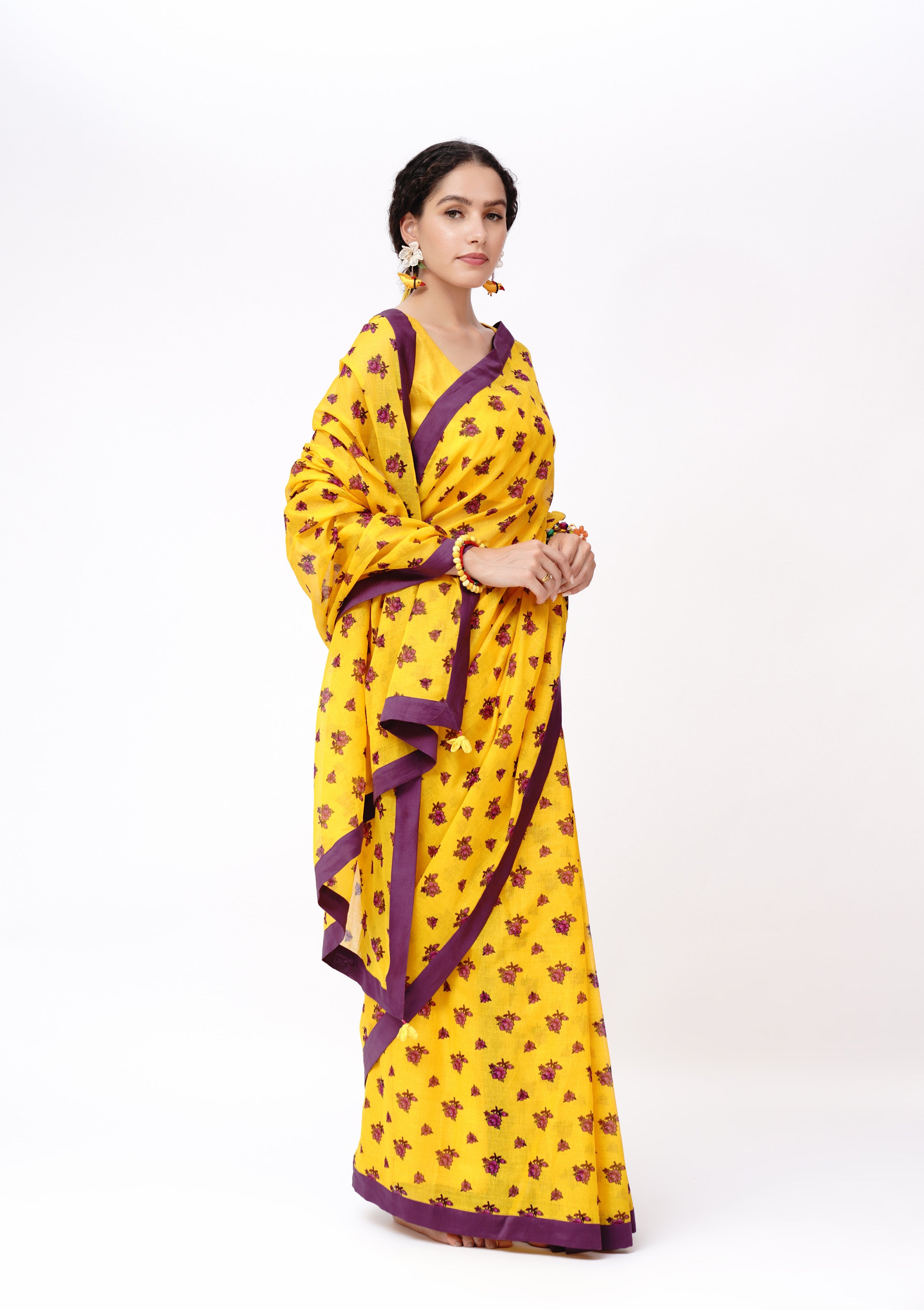Jivri Chintz Saree