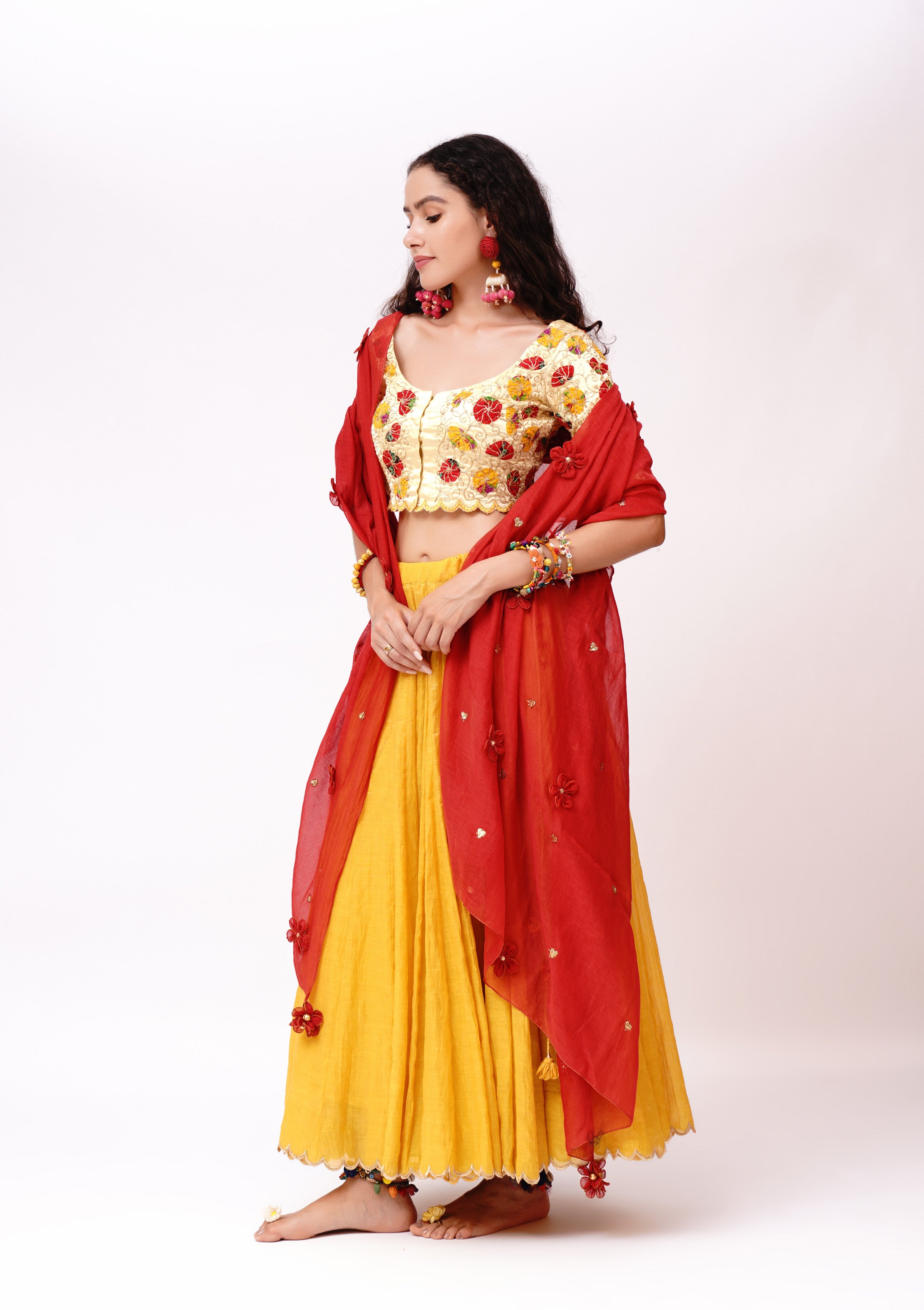 Ambeyaa Ghagra, Choli & Dupatta Set