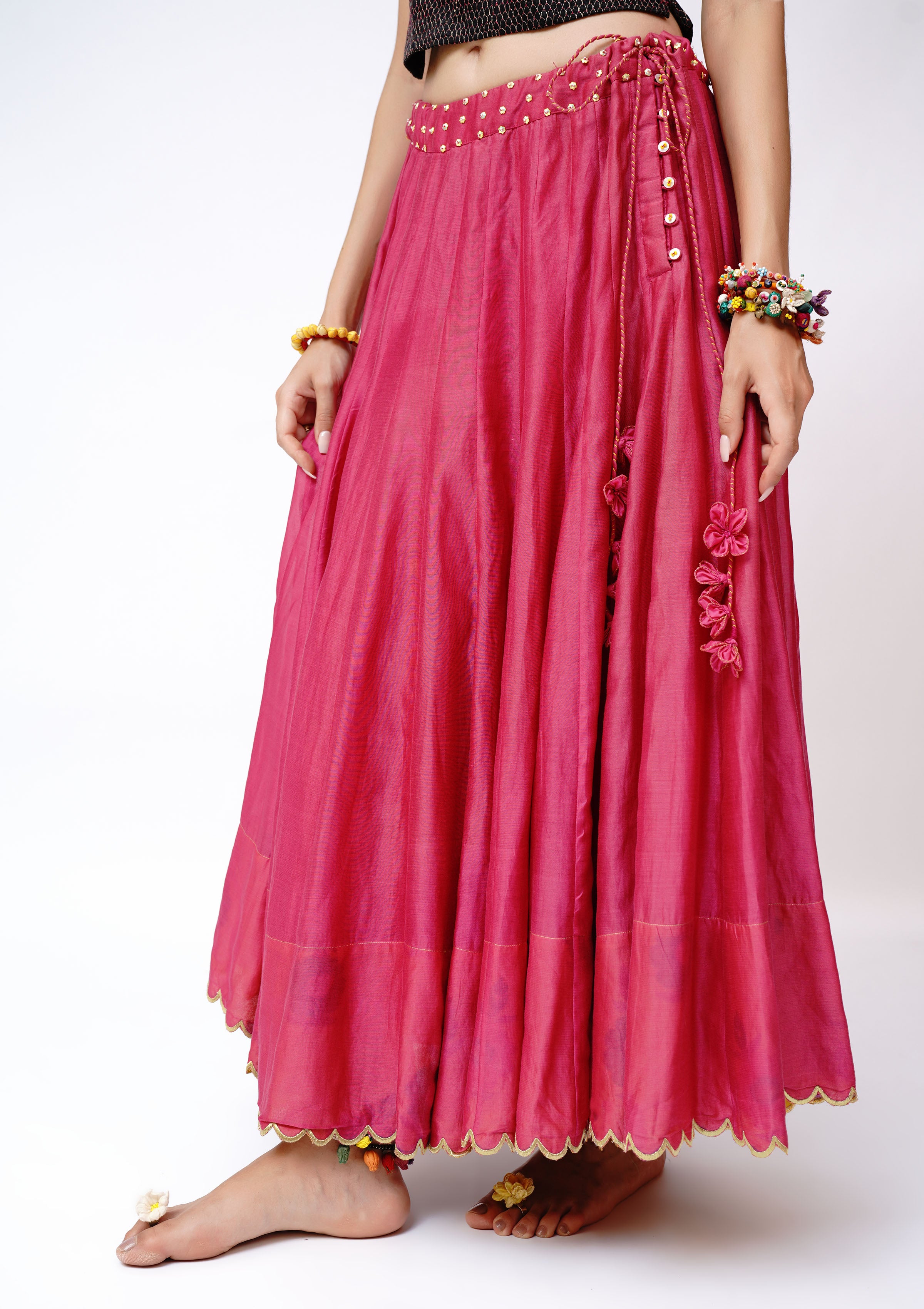 Mehkiya Pink Ghagra