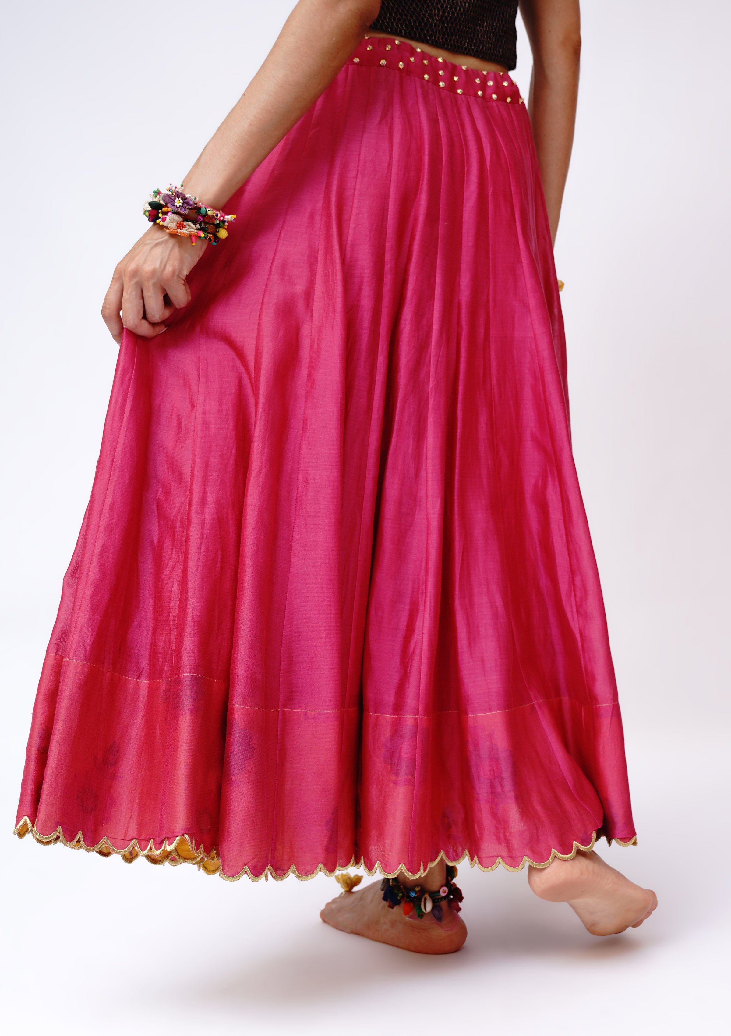 Mehkiya Pink Ghagra