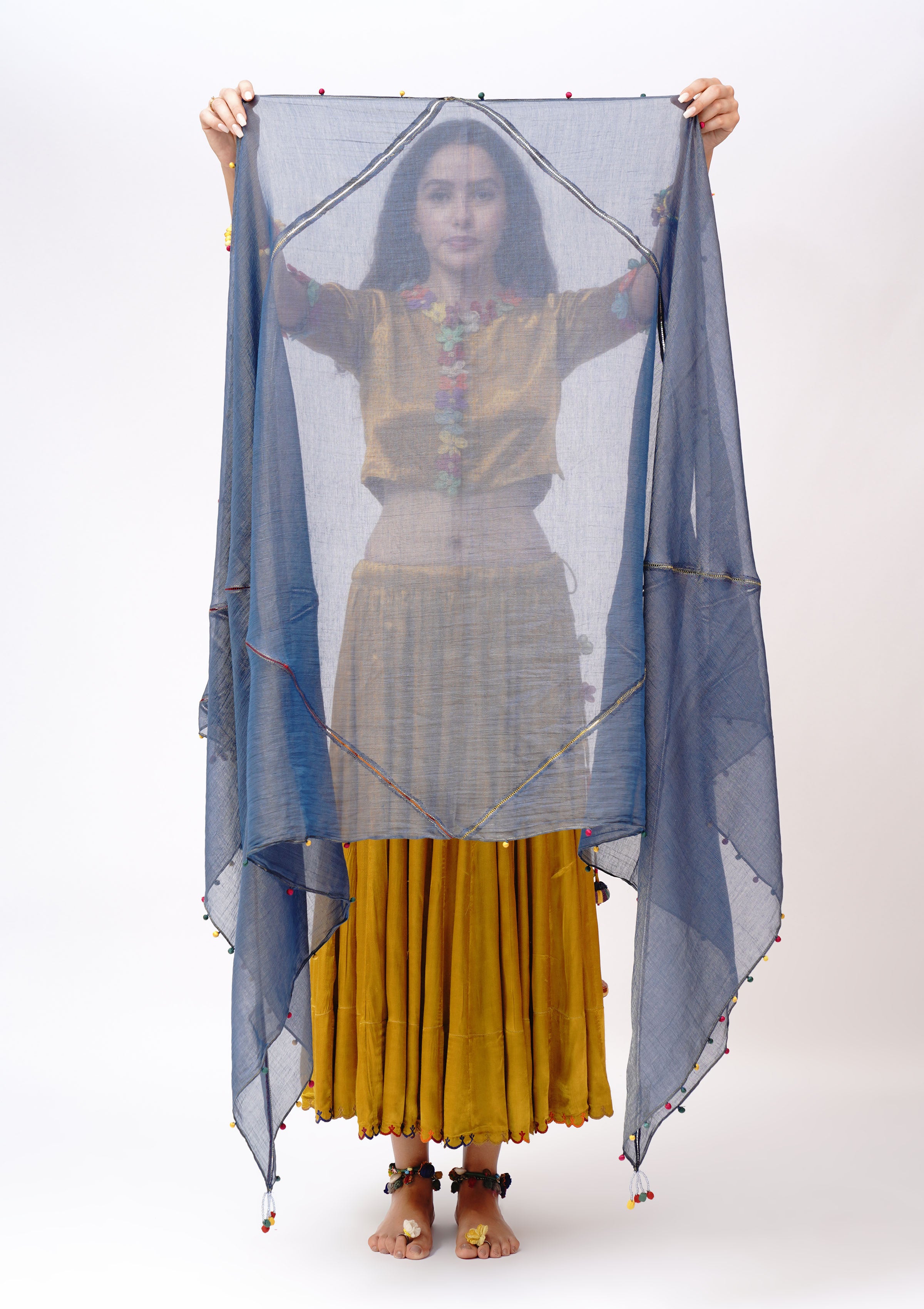 Jagoriya Grey Dupatta