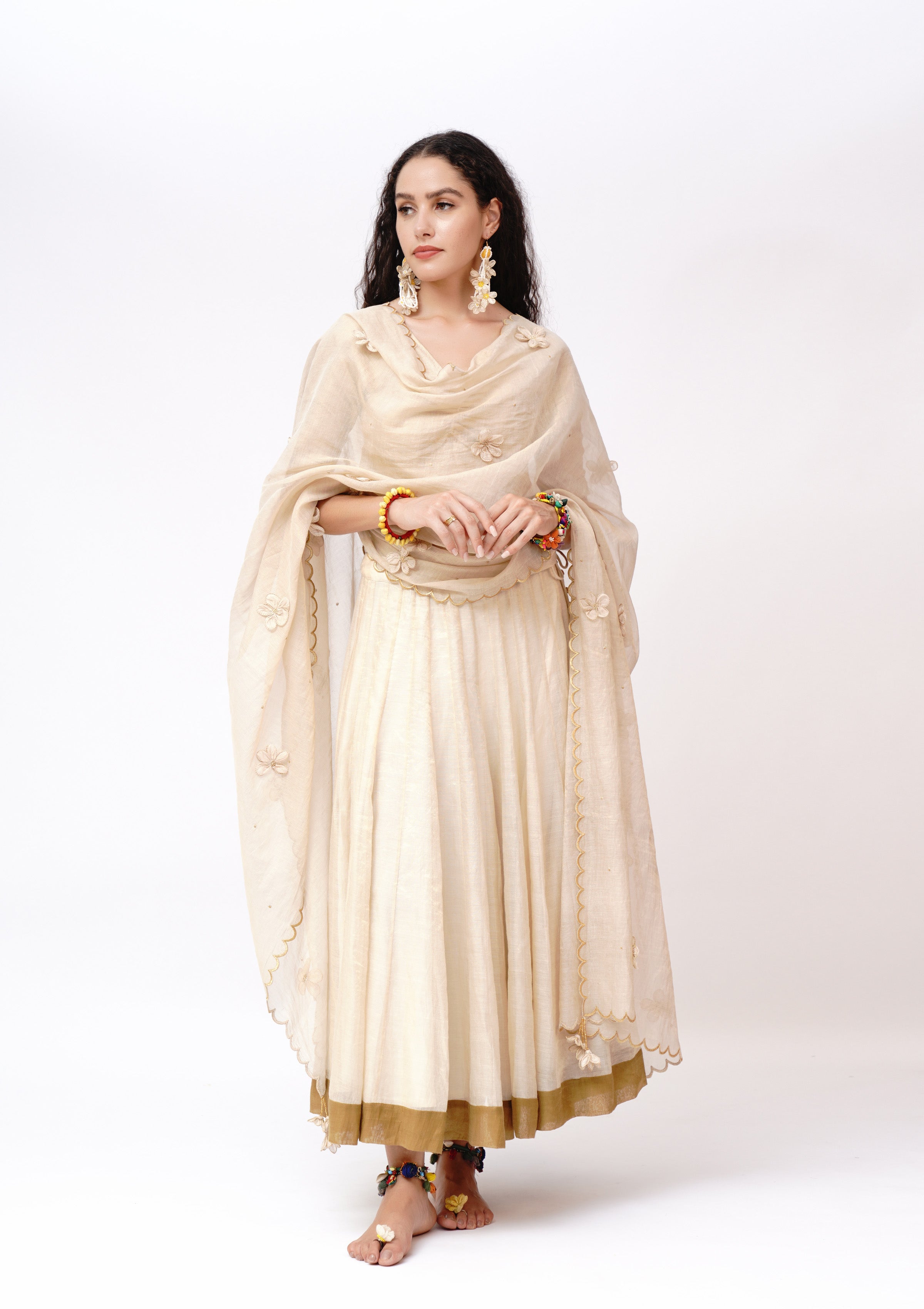 Prabhaa floral Dupatta