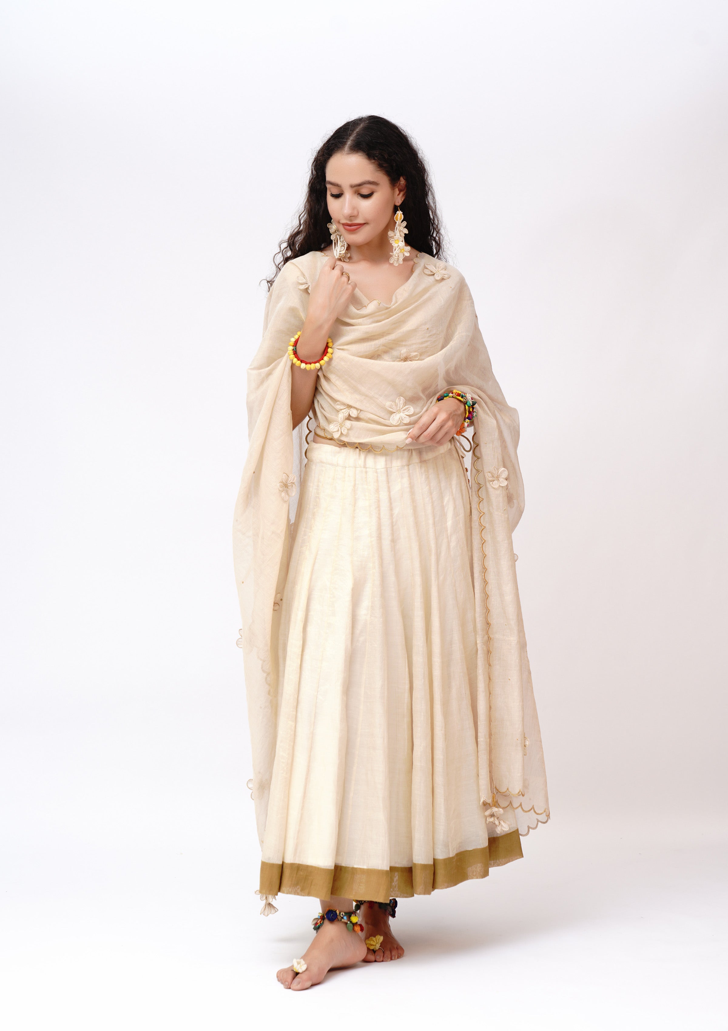 Prabhaa floral Dupatta