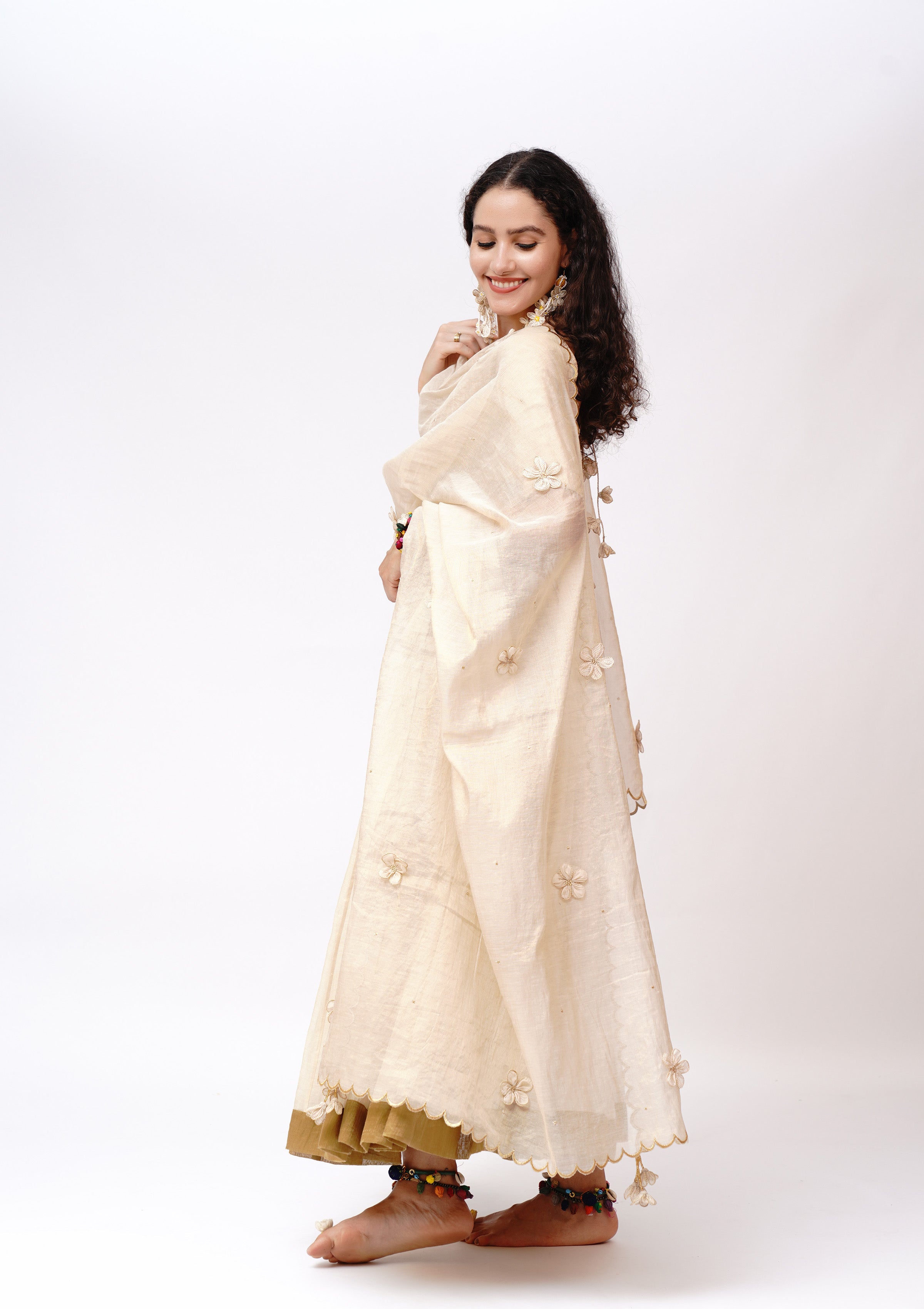 Prabhaa floral Dupatta