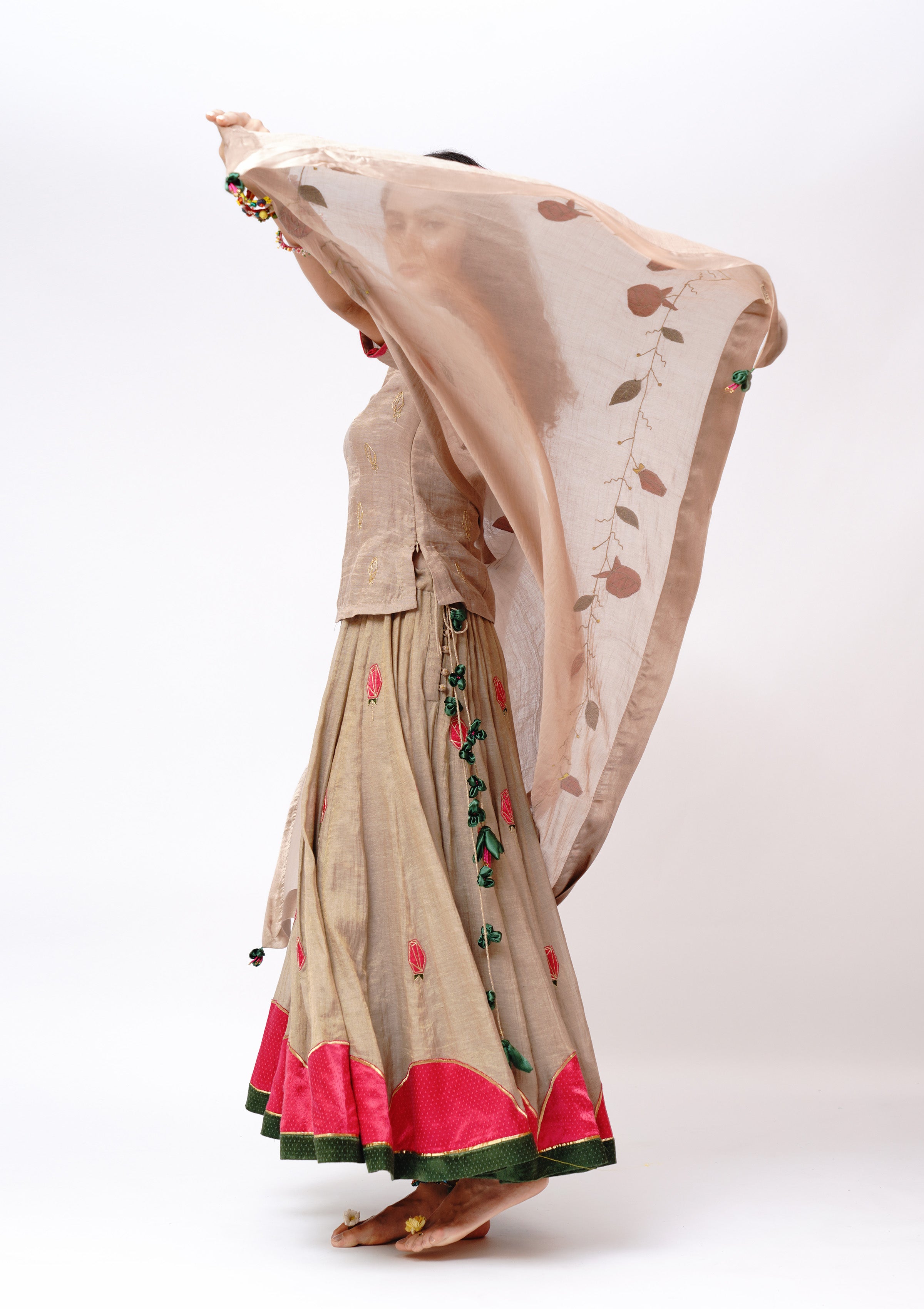 Chatori Rose Dupatta
