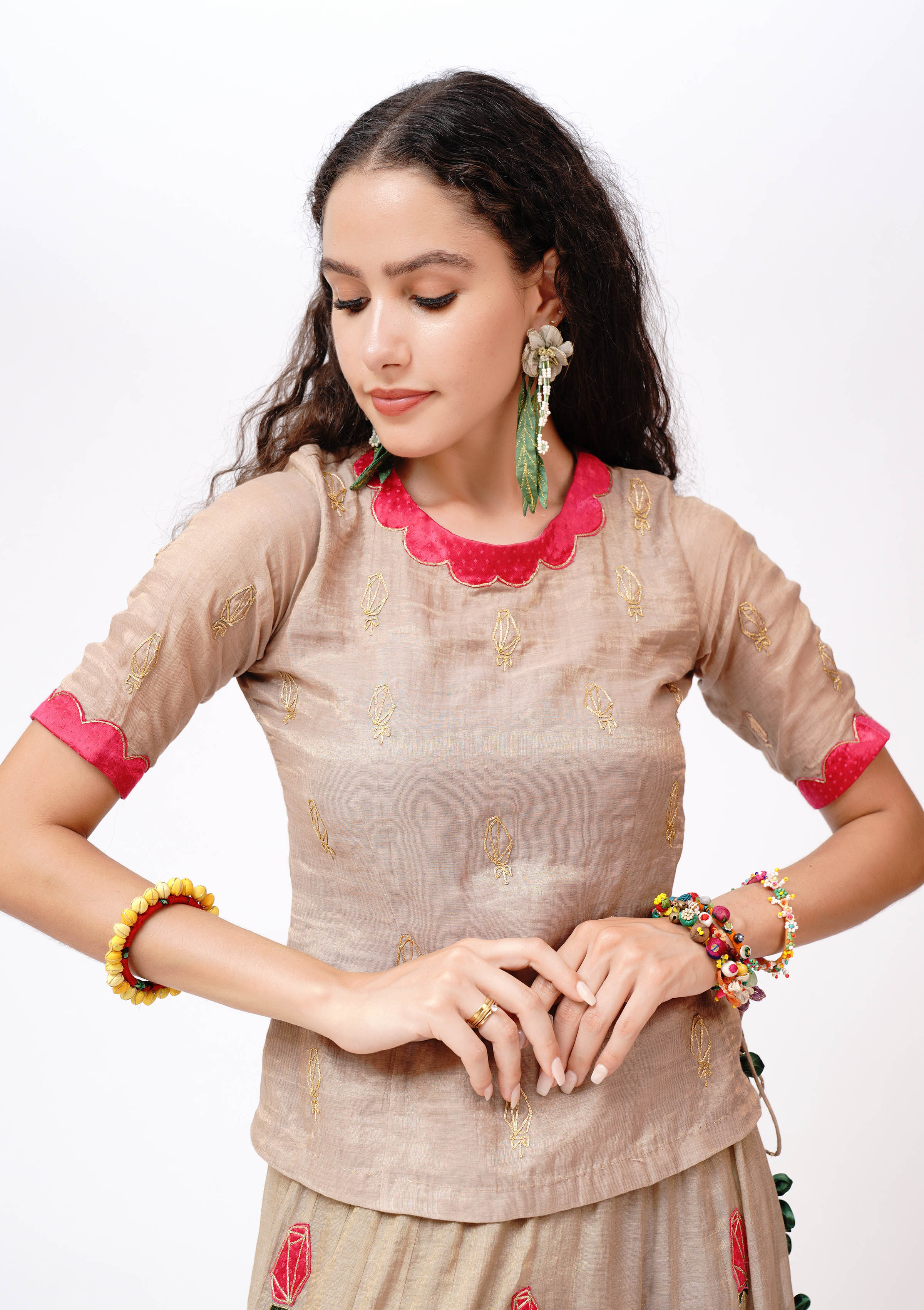 Chatori Ghagra, Choli & Dupatta Set