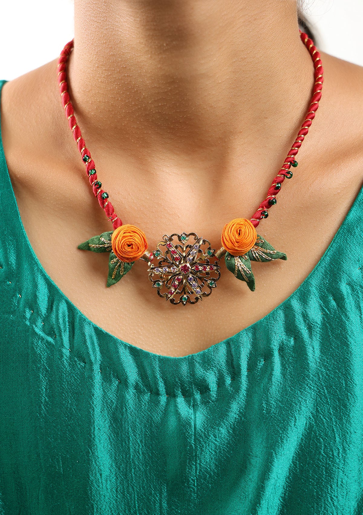 Koko Gold Tone Silver Rakhi