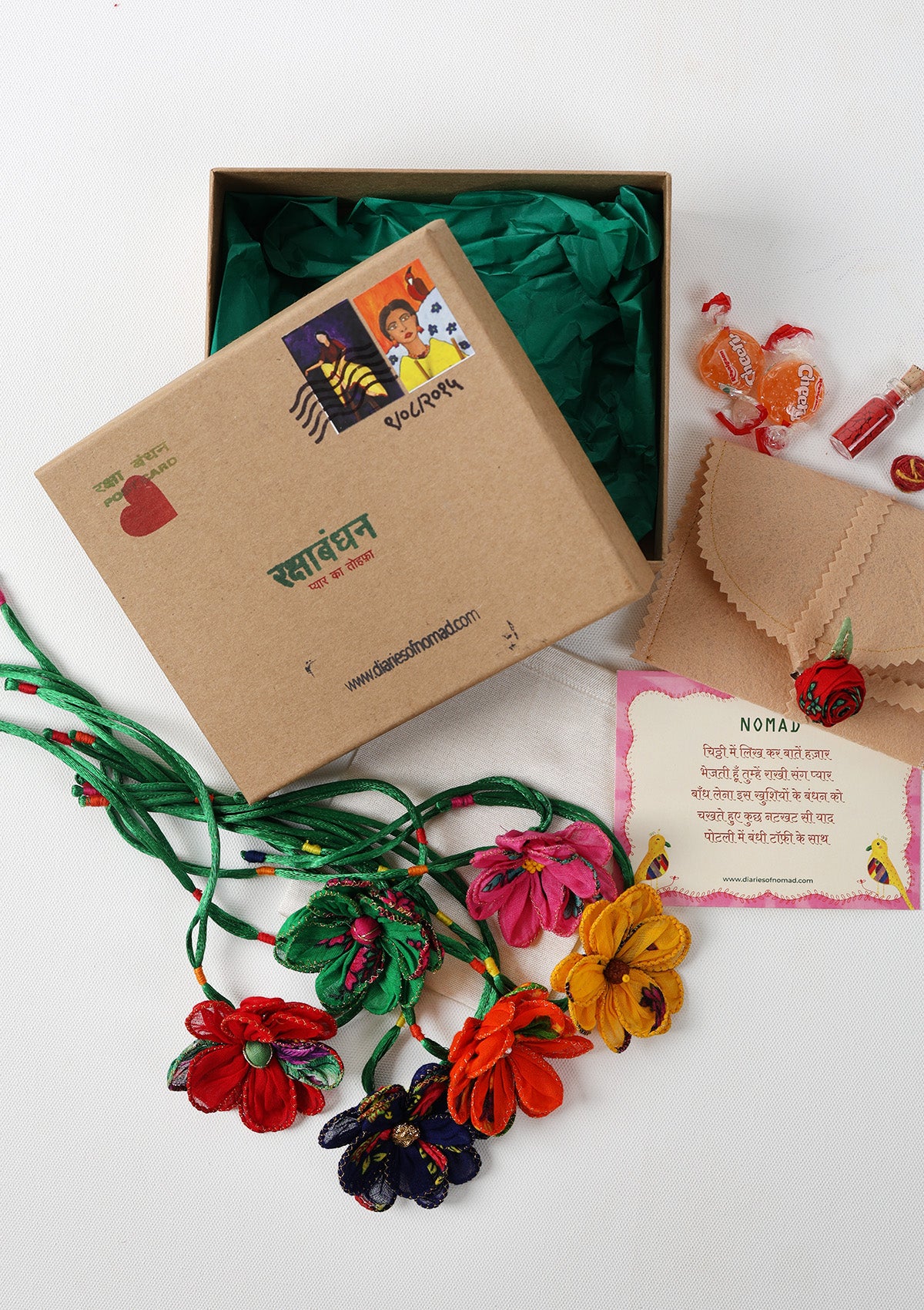 Nanni Floral Rakhi - Set of 6