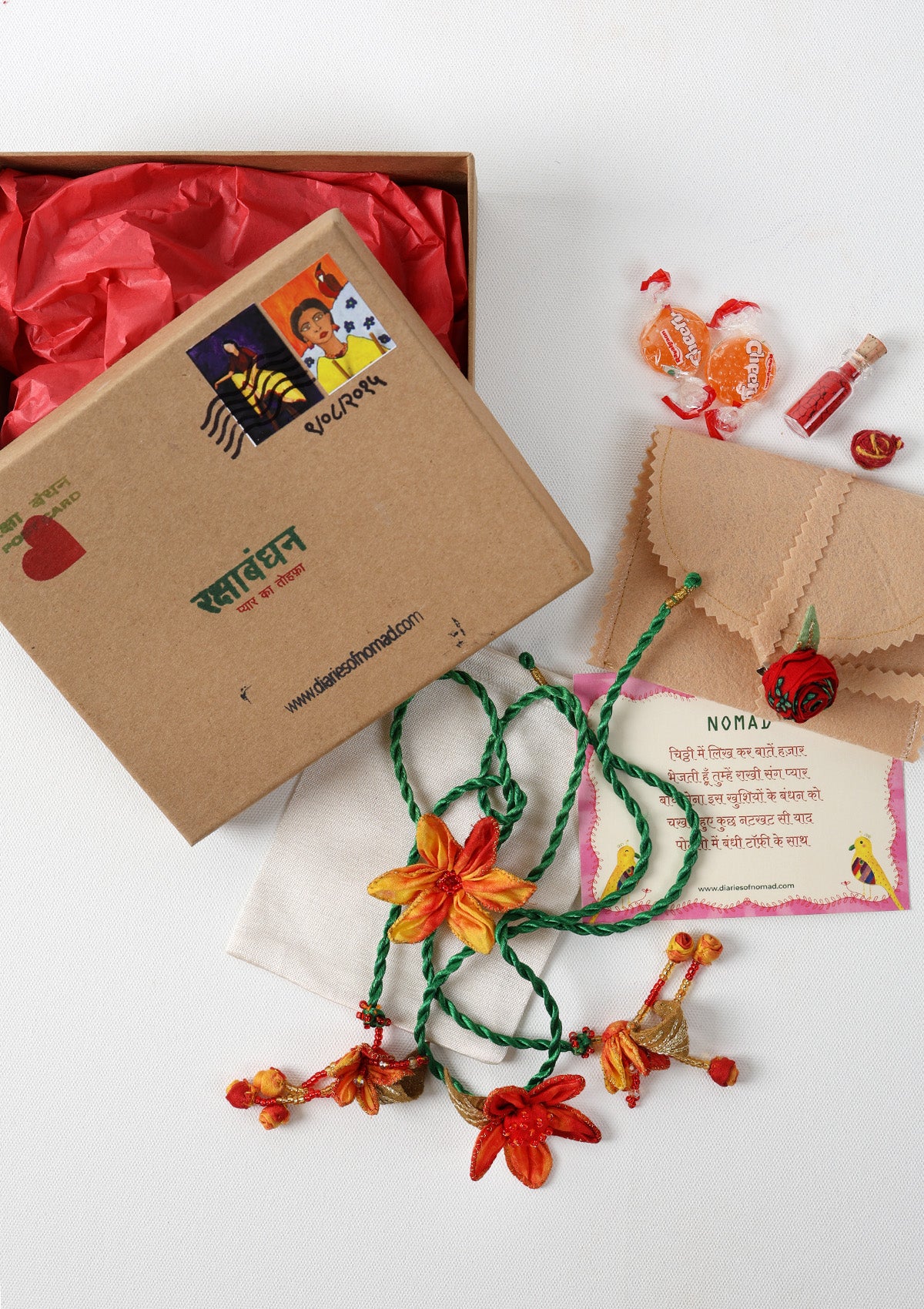 Simmi Floral Rakhi - Set of 2