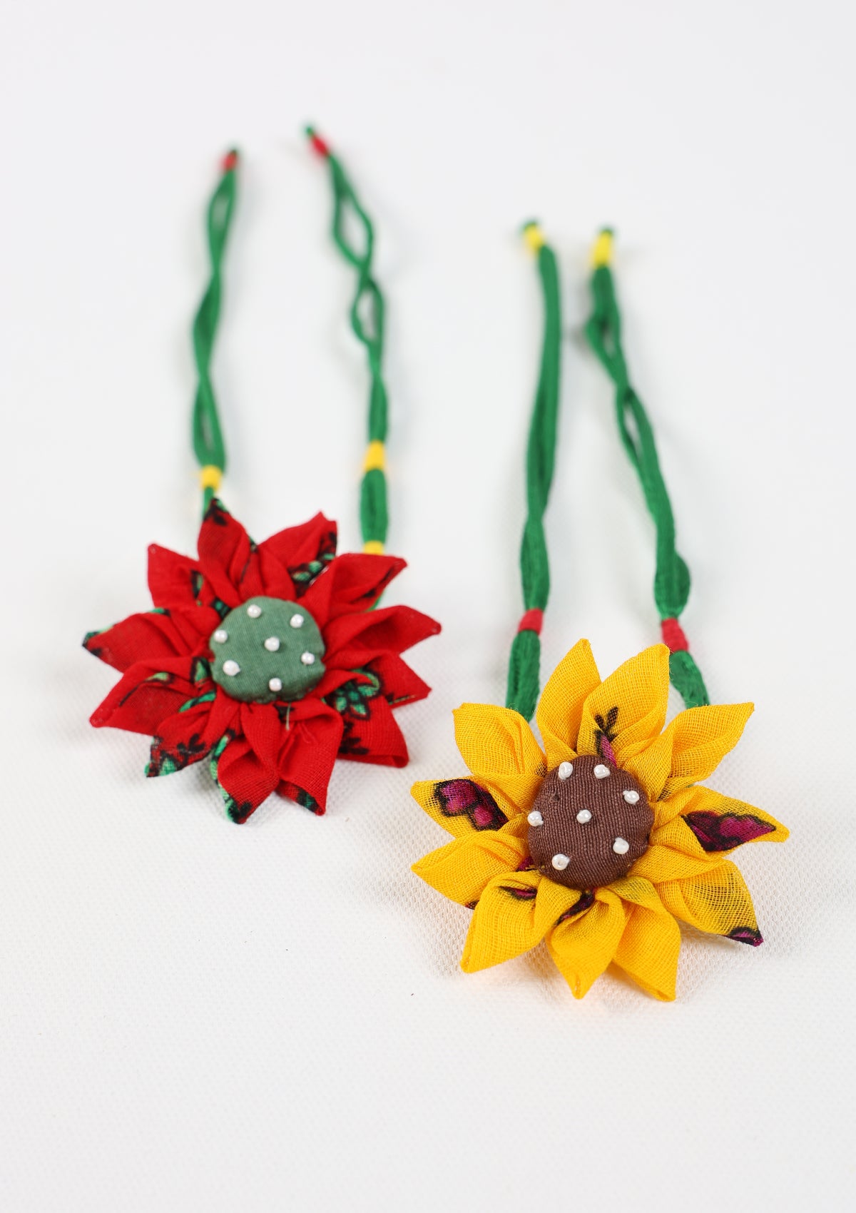 Gannu Lumba Textile Rakhi - Set of 2