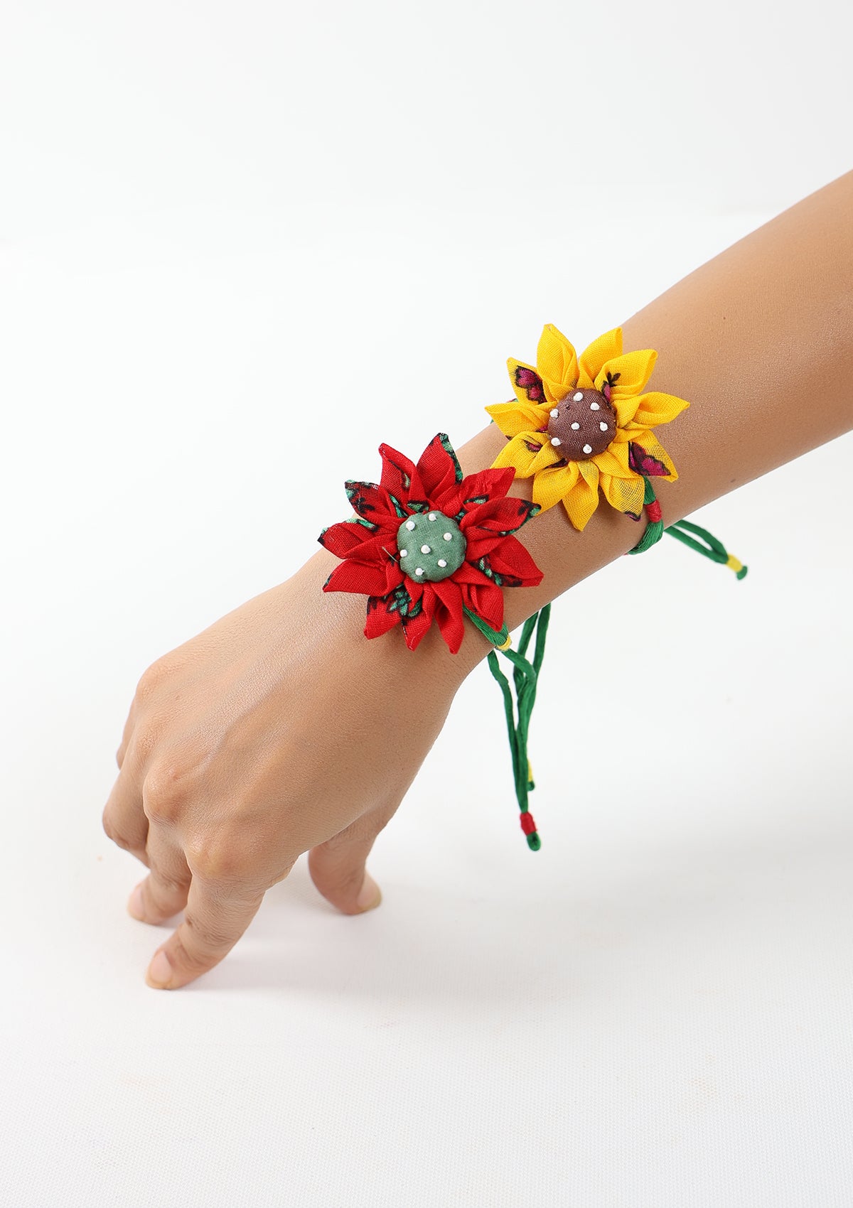 Gannu Lumba Textile Rakhi - Set of 2