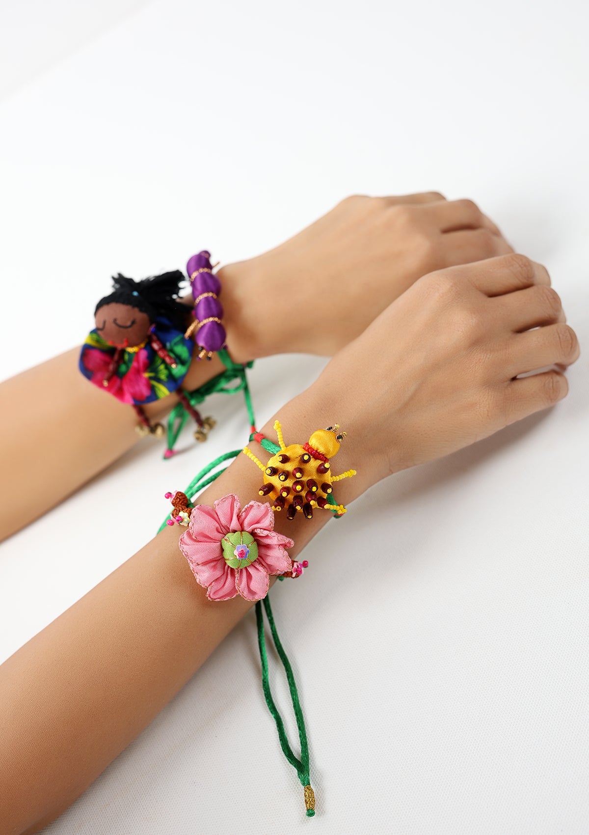 Mishti Textile Rakhi - Set of 4