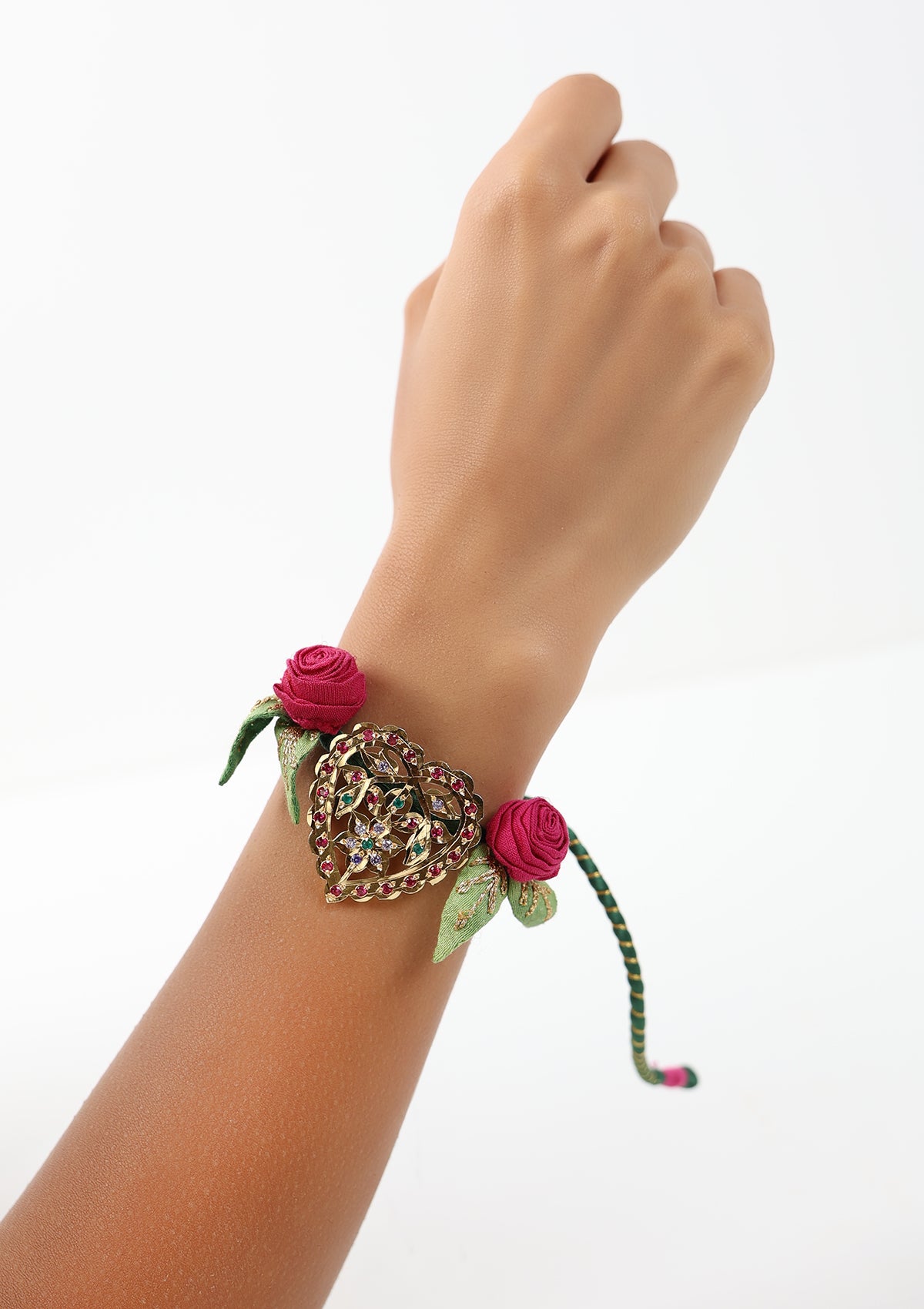 Piya Gold Tone Silver Rakhi