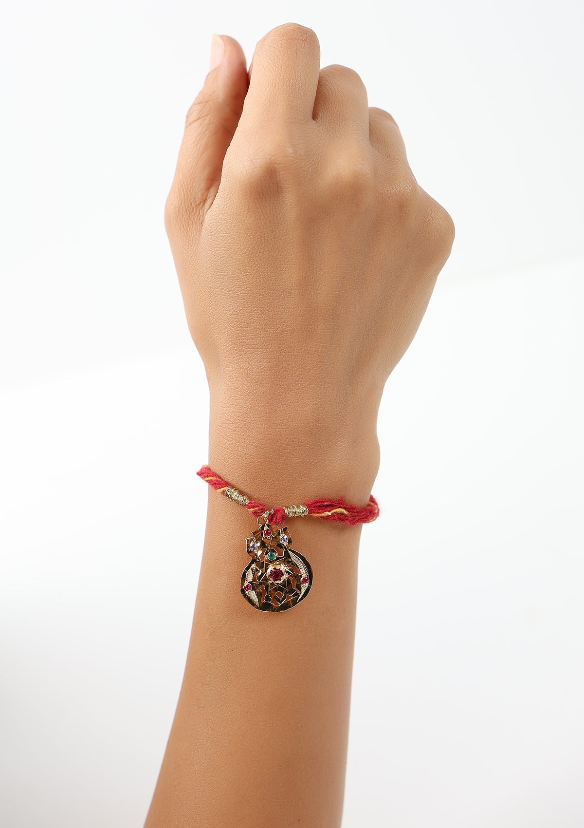 Prince Gold Tone Silver Rakhi