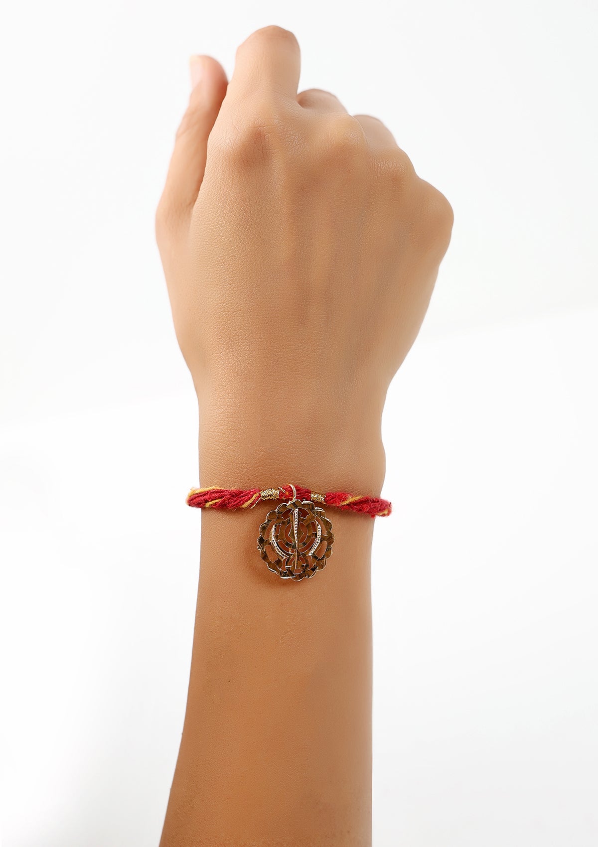 Chutki Gold Tone Silver Rakhi