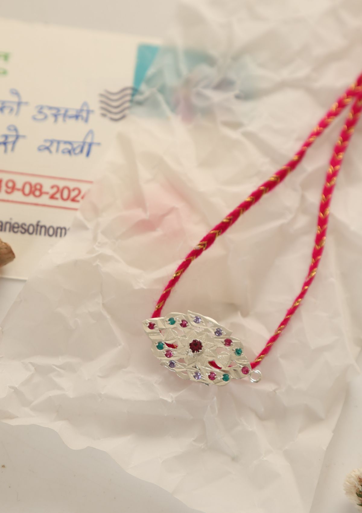 Hridey Silver Rakhi