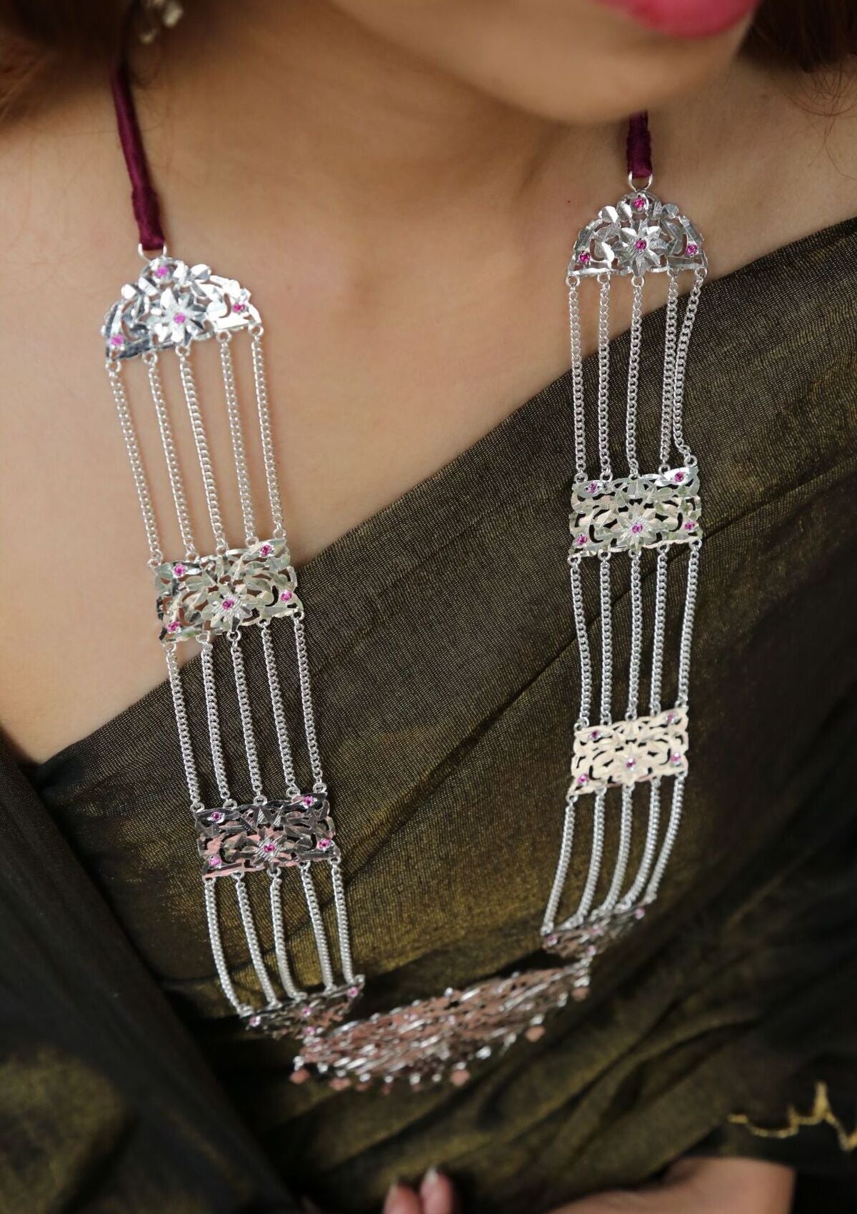 Rani Haar Handmade Silver Necklace