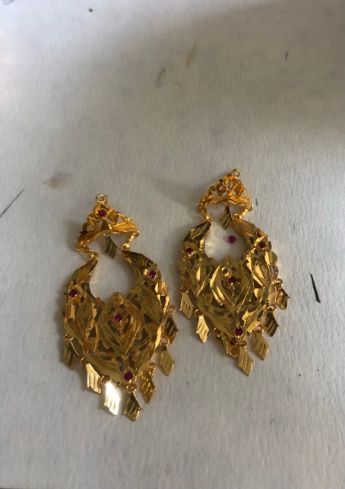 Ethnic silver offers earrings gold vermeil earrings handmade traditional jewellery