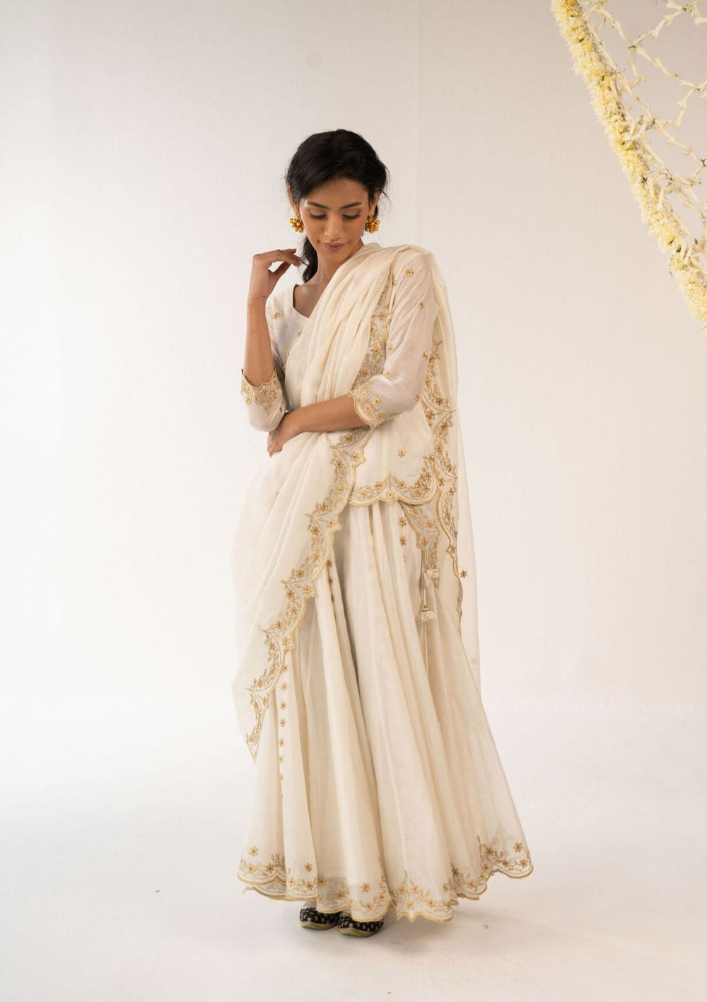 Indri Blouse, Skirt & Dupatta Set