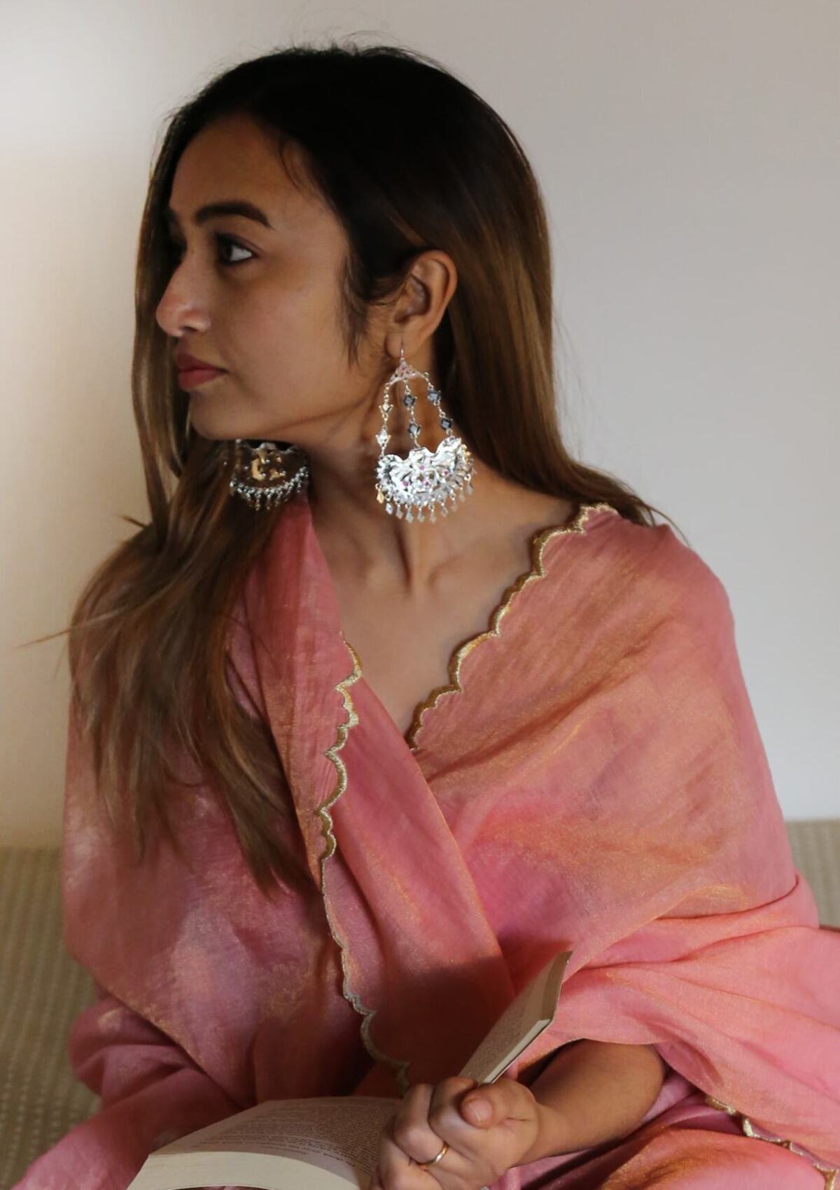 Rukhsana Handmade Silver Earrings