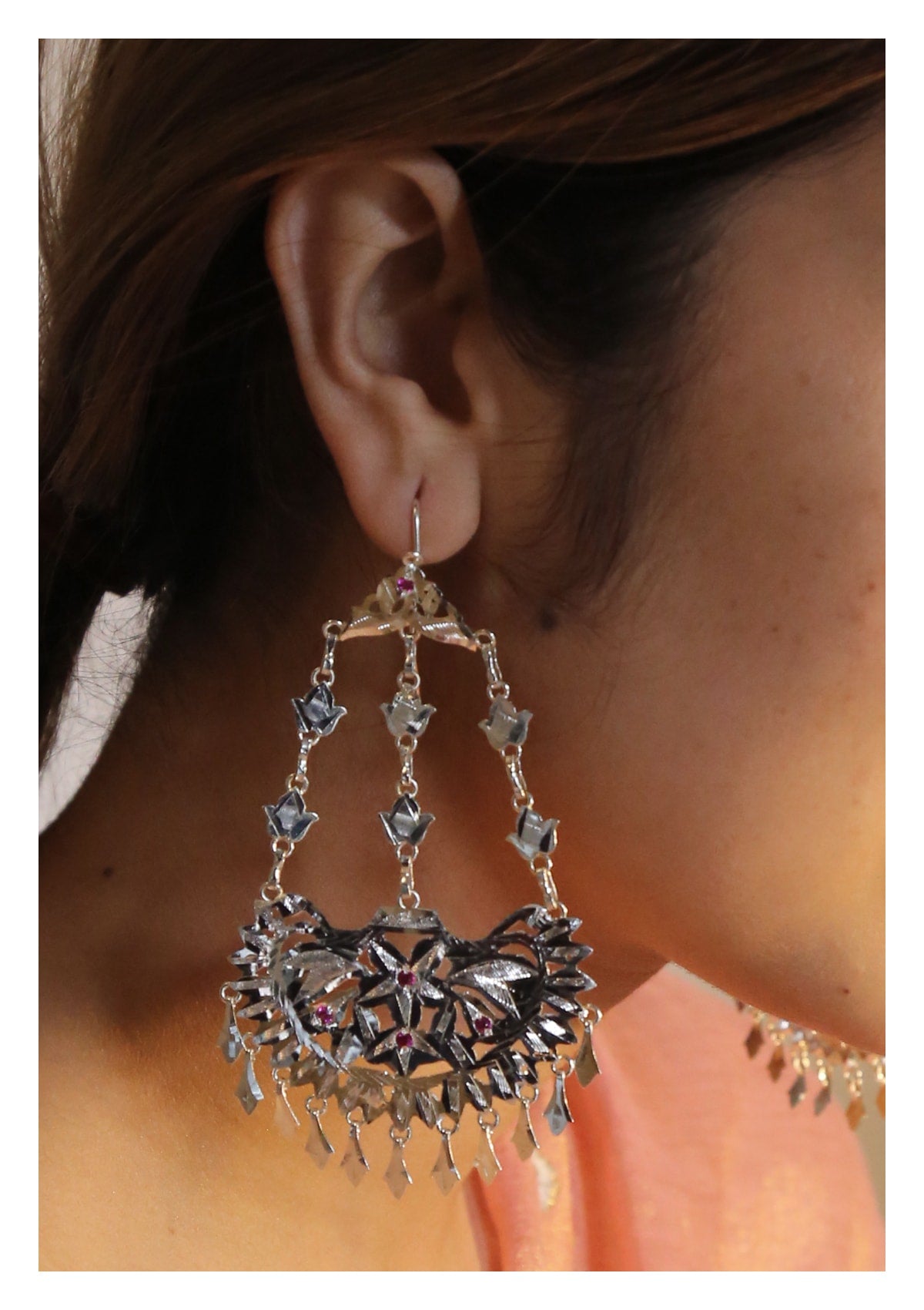 Rukhsana Handmade Silver Earrings