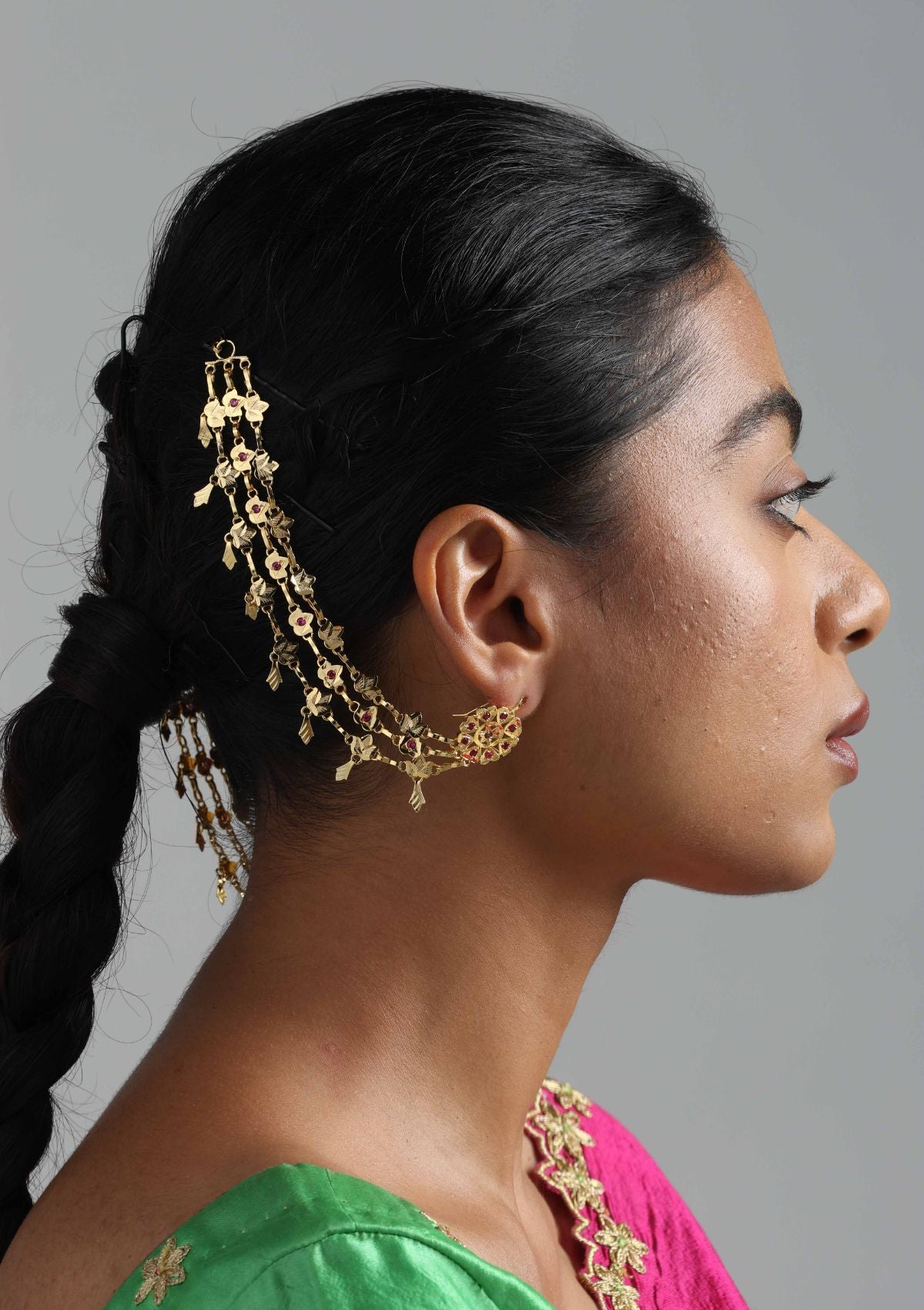 Saanvi Gold Tone Sahara Earrings