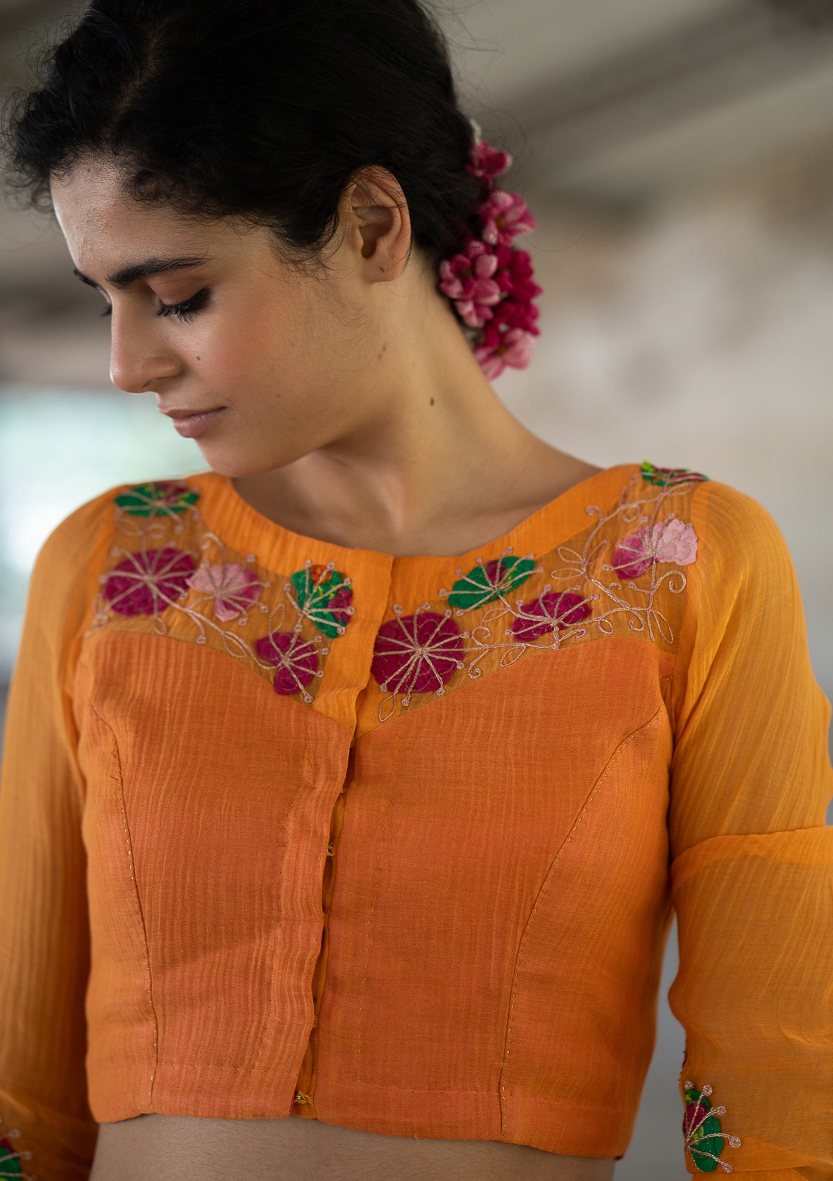 Saaras Chanderi Blouse