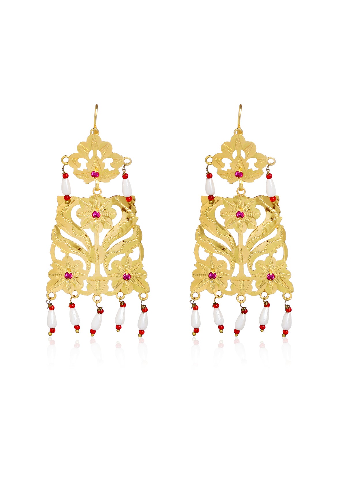 Sabeena Gold Tone Silver Earrings