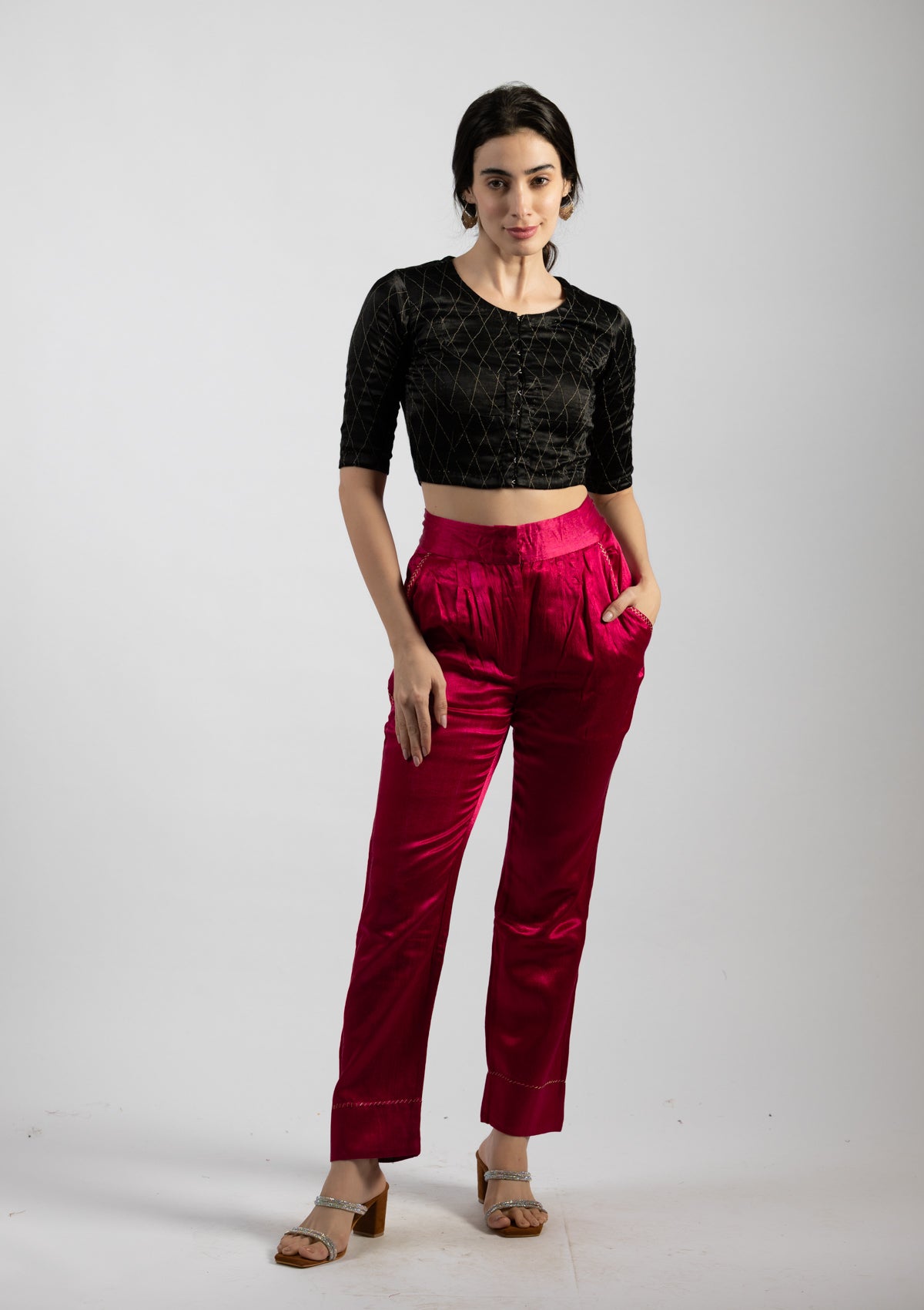 Scarlet  Mashru Trouser- Size Small