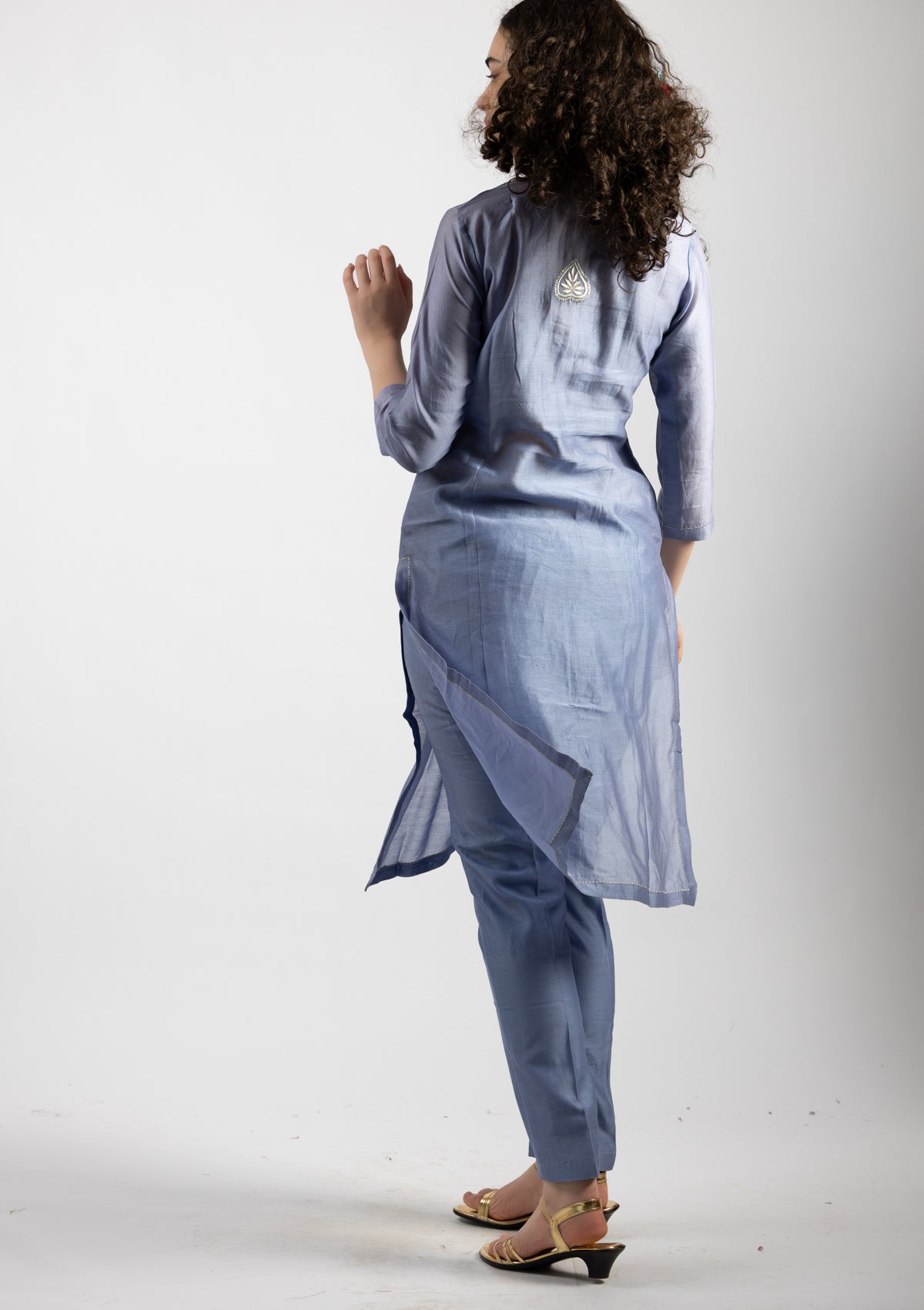 Zivio Chanderi Kurta Set - Size Small