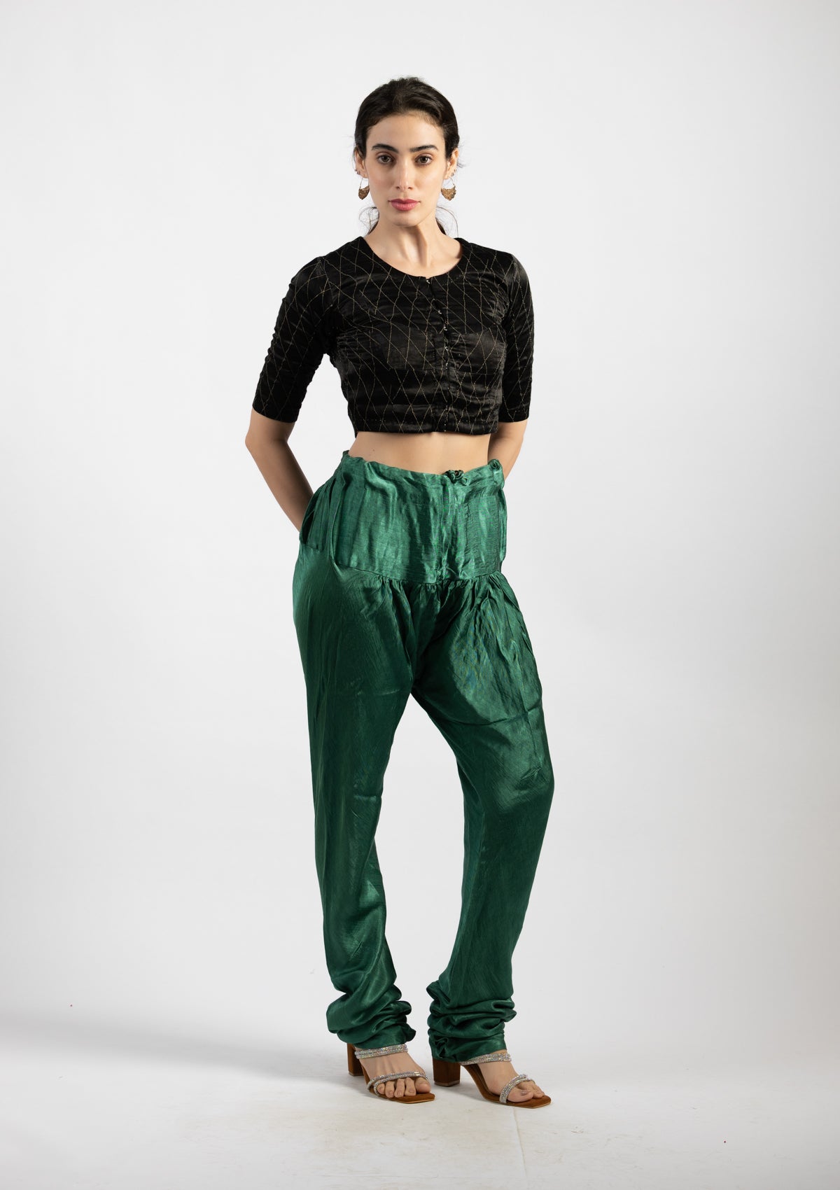 Tea Tree Mashru Trousers - Size Medium