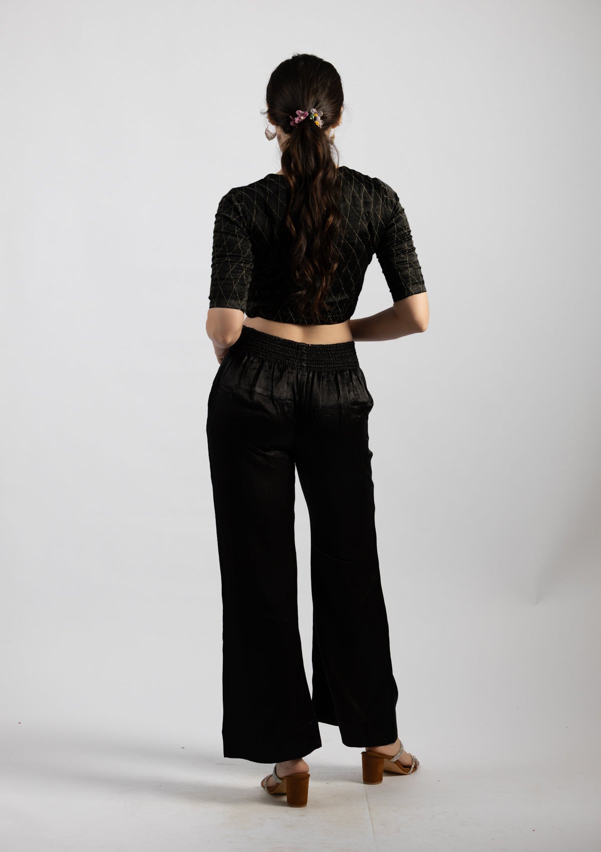 Dark Diva Mashru Trousers - Size Extra Small