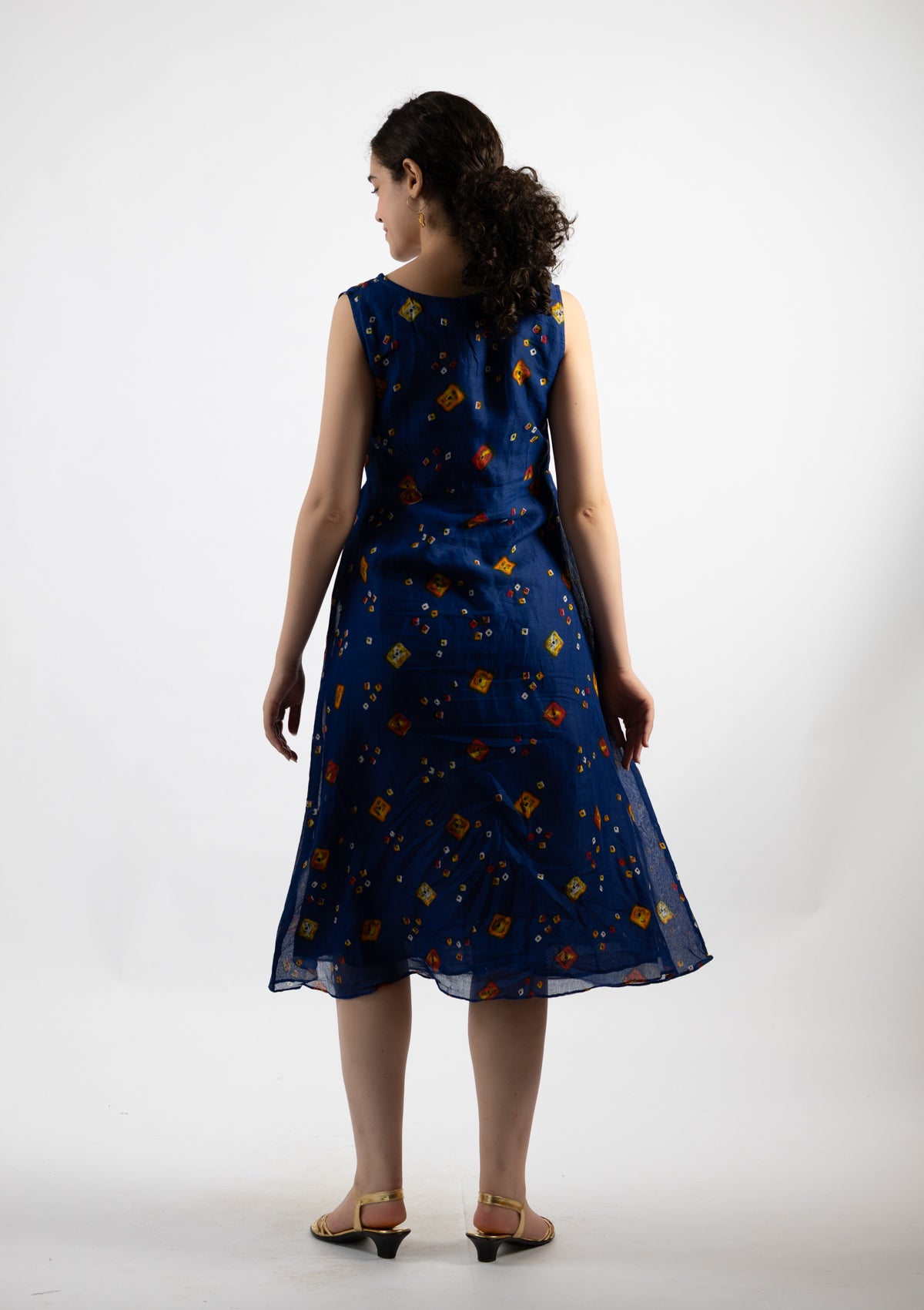 Regal Printed Cotton Dress - Size Extra Large