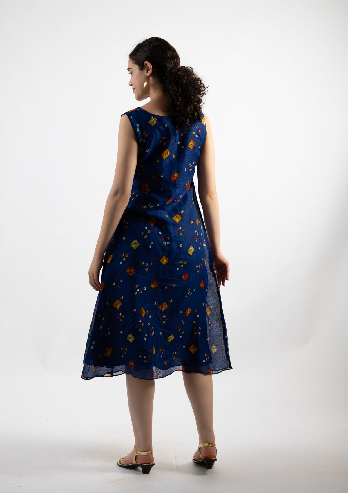 Regal Printed Cotton Dress - Size Extra Large