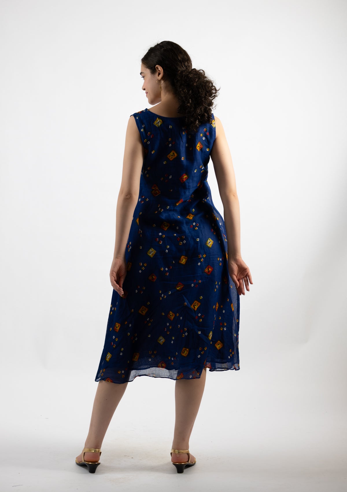 Regal Printed Cotton Dress - Size Extra Large