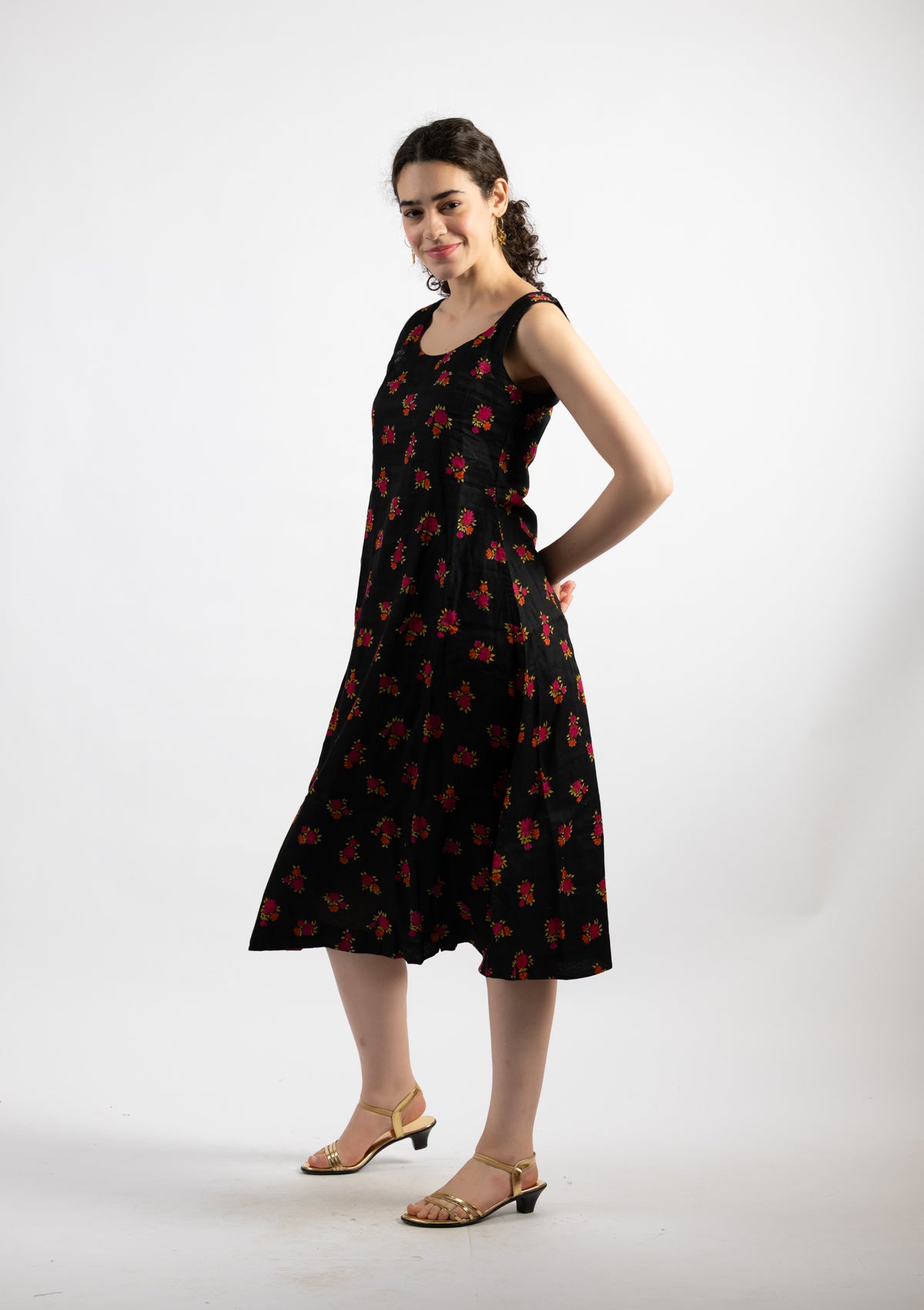 Ziva Printed Cotton Dress - Size Extra Large