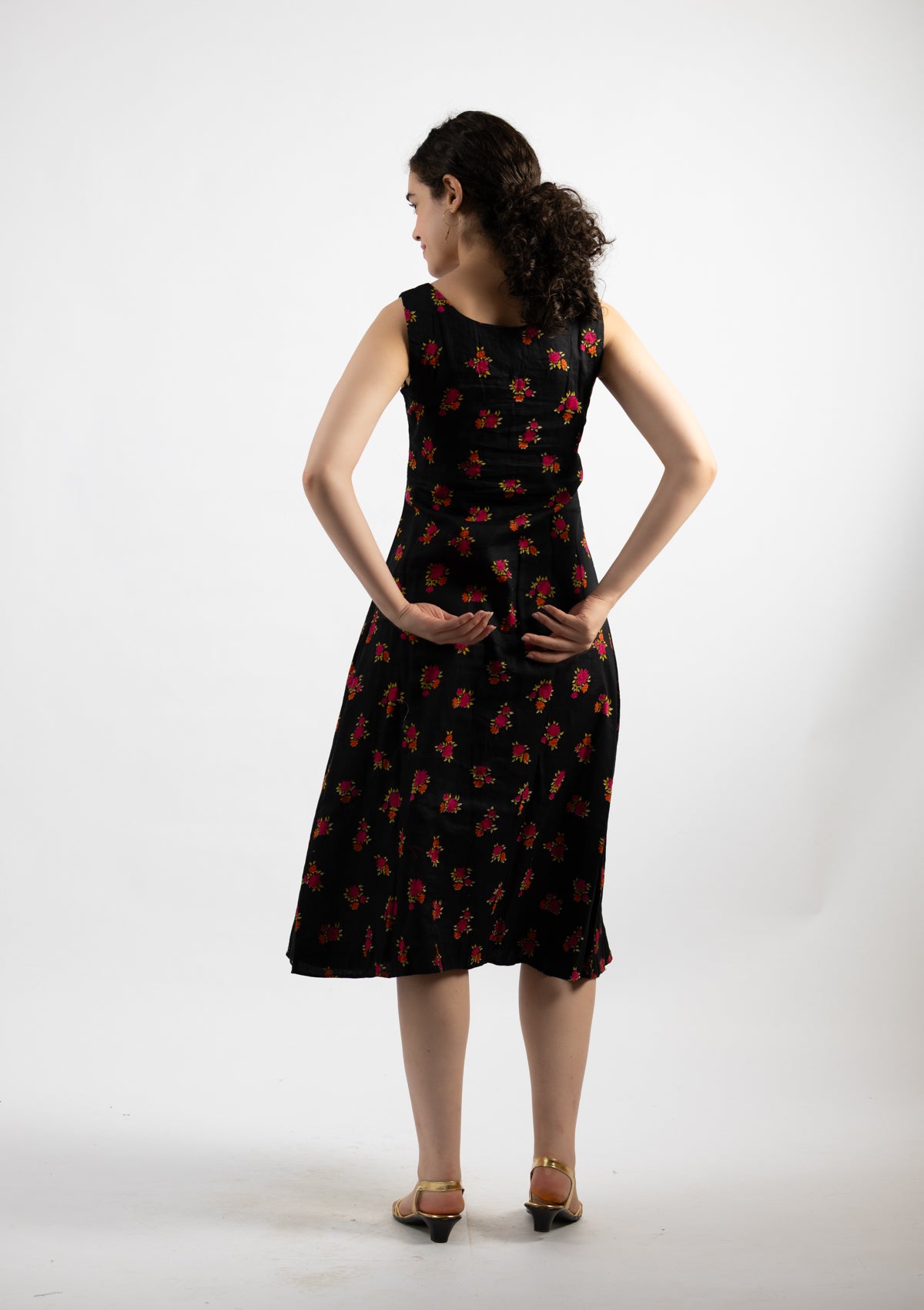 Ziva Printed Cotton Dress - Size Extra Large