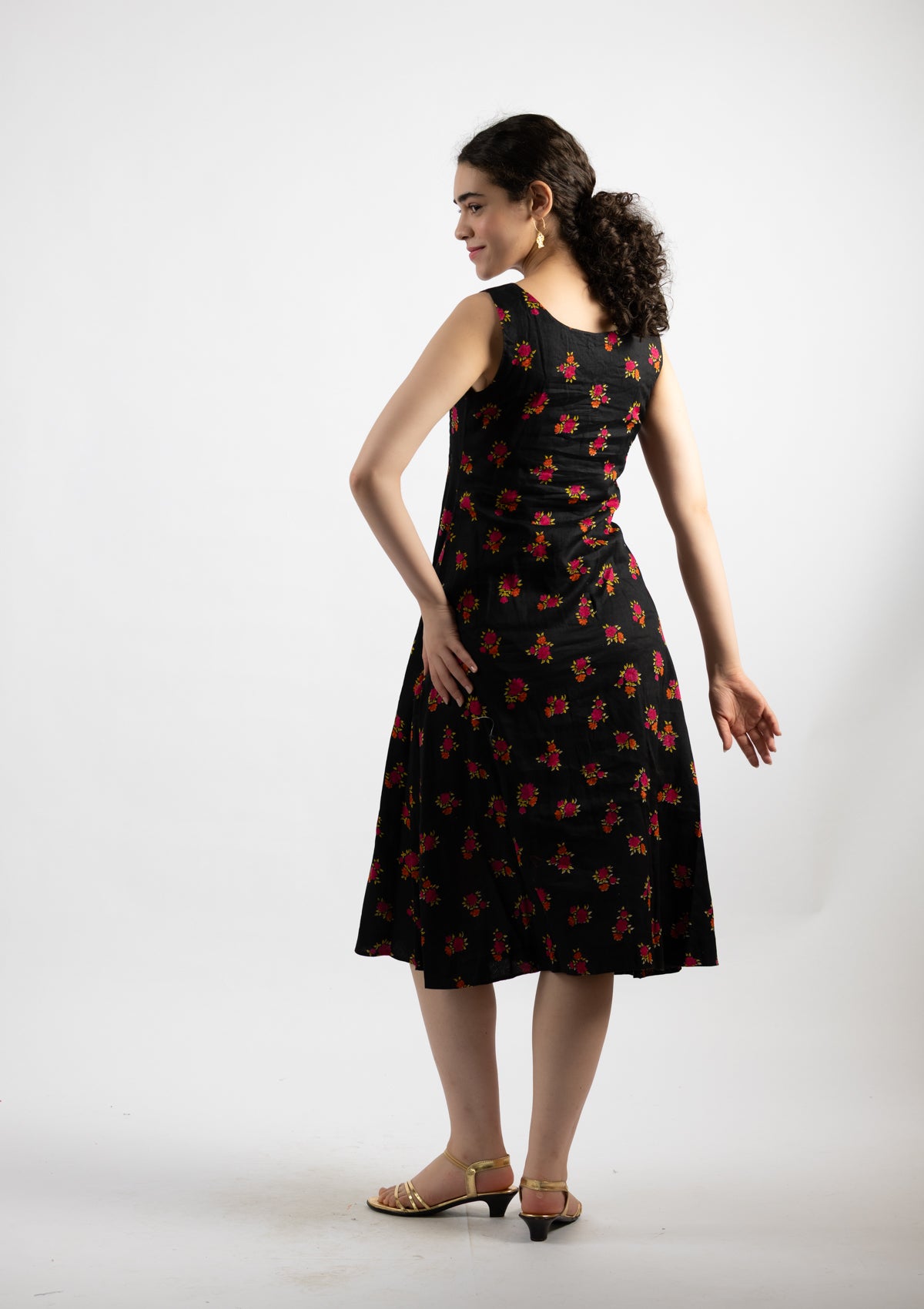 Ziva Printed Cotton Dress - Size Extra Large