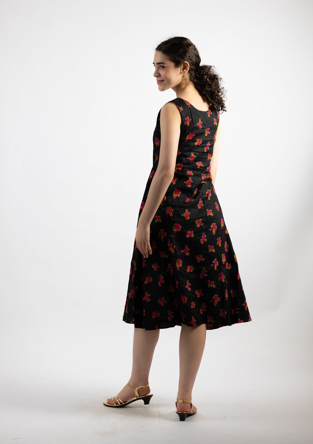 Ziva Printed Cotton Dress - Size Extra Large