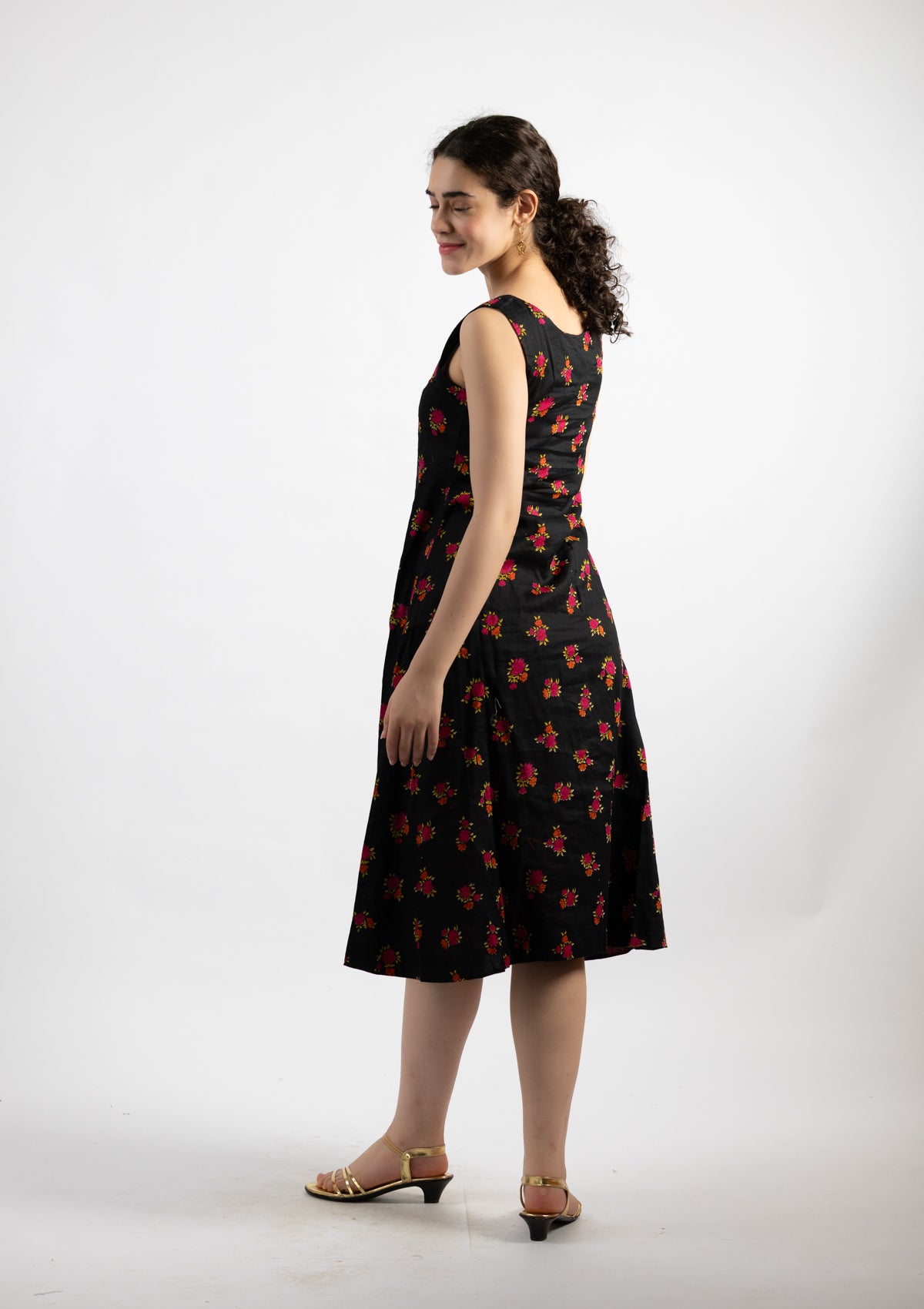 Ziva Printed Cotton Dress - Size Extra Large