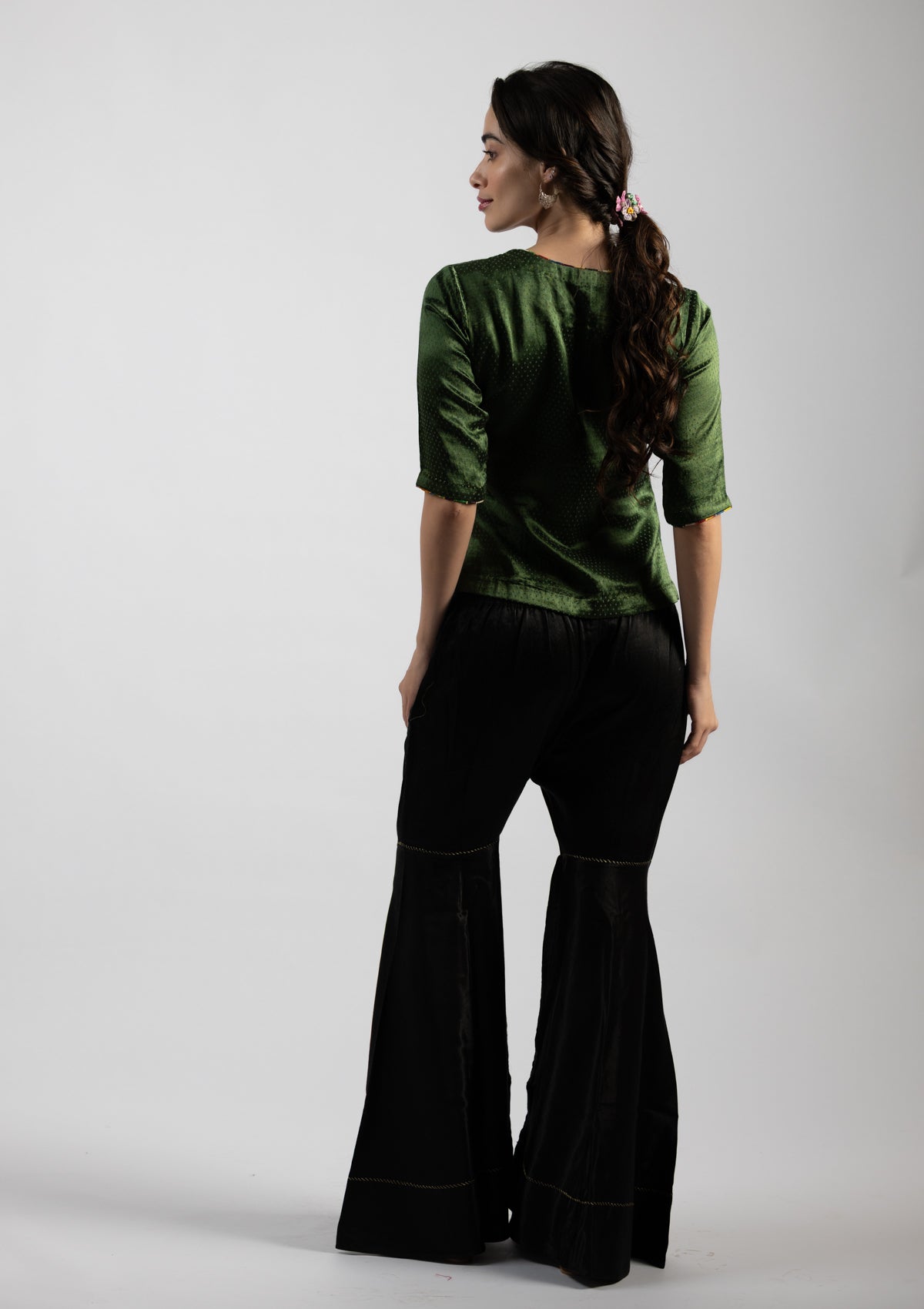 Kiko Green Mashru Top - Size Small